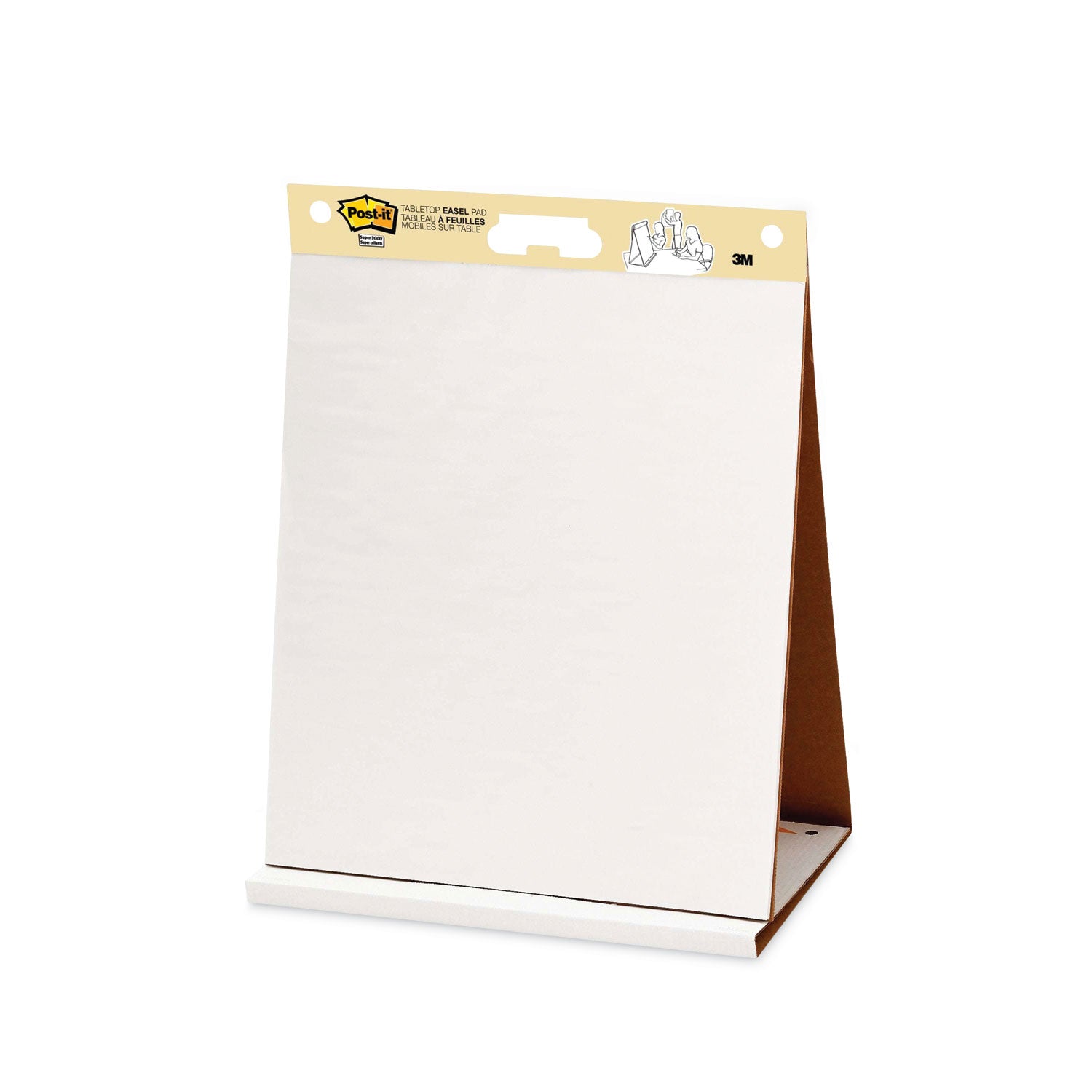 Original Tabletop Easel Pad with Self-Stick Sheets, Unruled, 20 x 23, White, 20 Sheets -