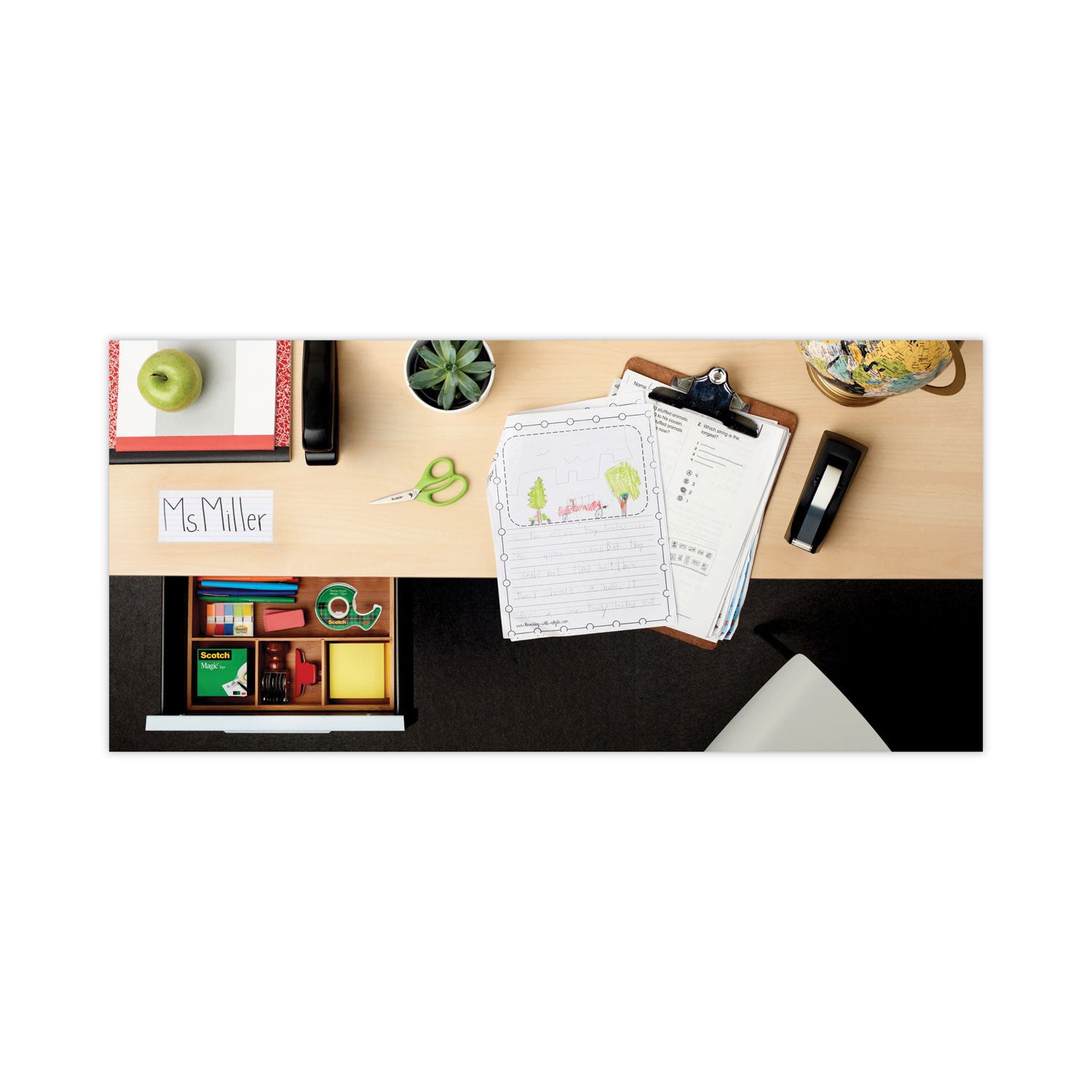 Removable Tape, 1" Core, 0.75" x 36 yds, Transparent -