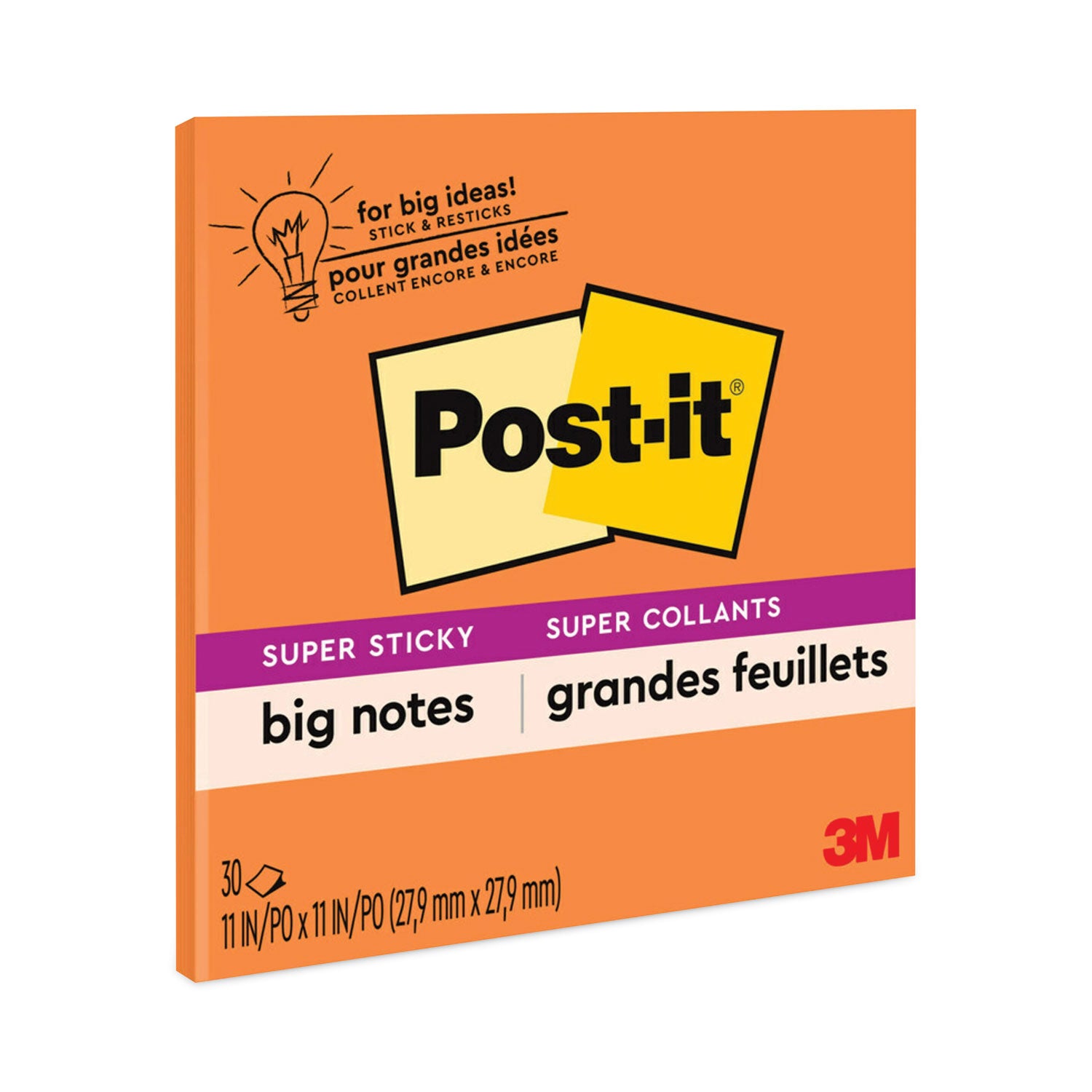 big-notes-unruled-11-x-11-orange-30-sheets_mmmbn11o - 1