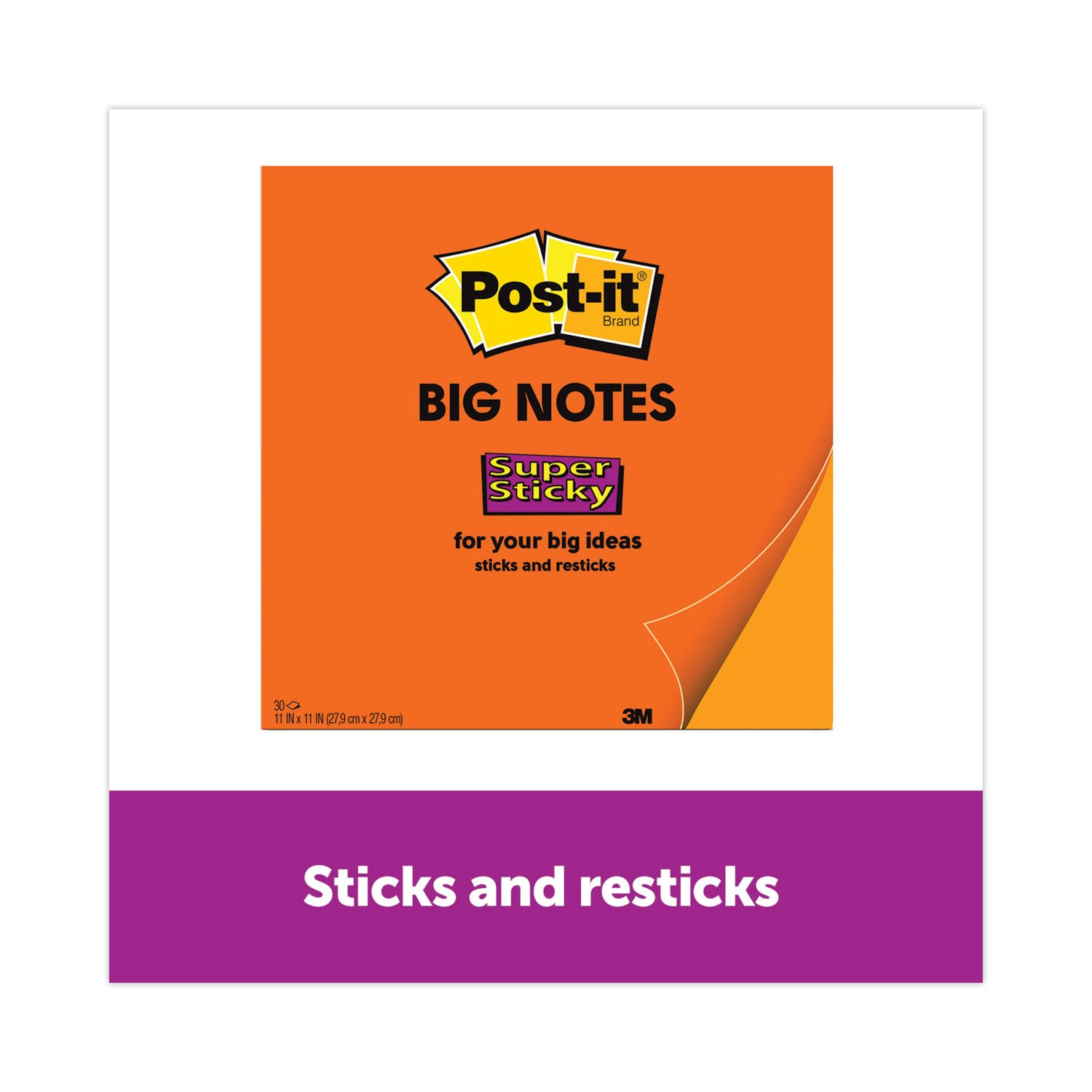 big-notes-unruled-11-x-11-orange-30-sheets_mmmbn11o - 2