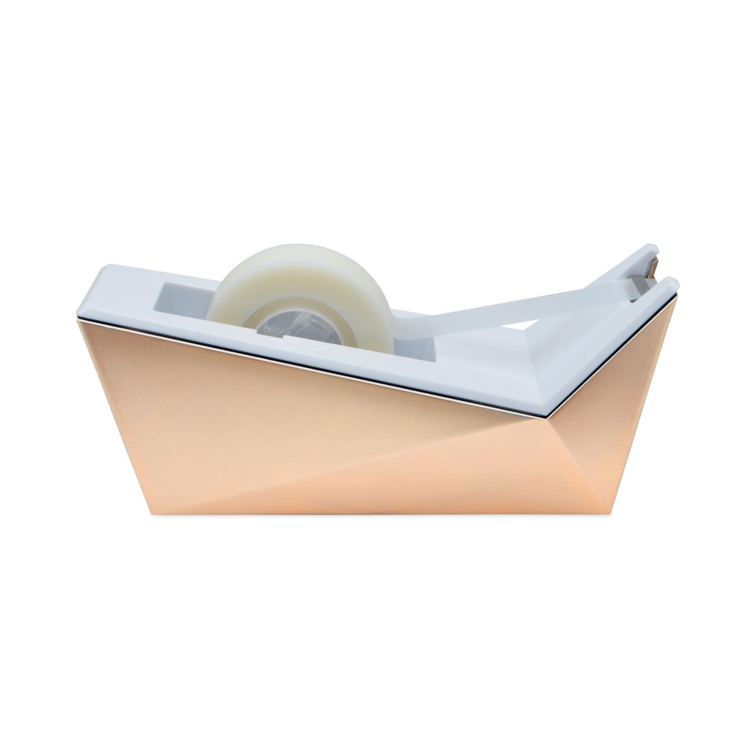 facet-design-one-handed-dispenser-with-one-roll-of-tape-1-core-plastic-copper_mmmc17cp - 1