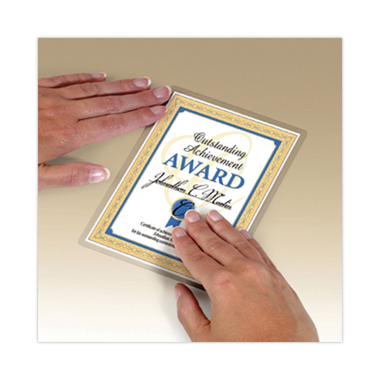 Self-Sealing Laminating Pouches, 9.5 mil, 9" x 11.5", Gloss Clear, 25/Pack -