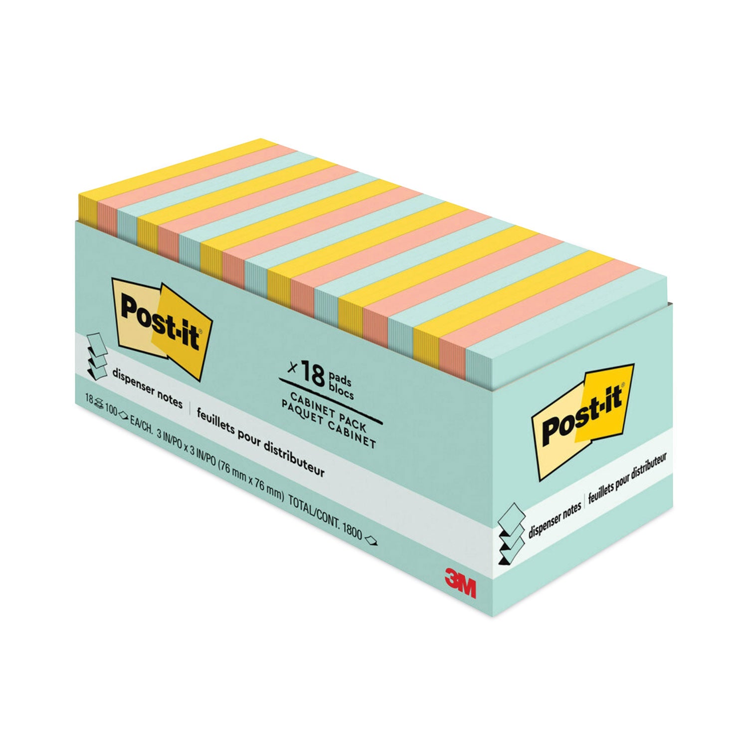 original-pop-up-refill-cabinet-pack-3-x-3-beachside-cafe-collection-colors-100-sheets-pad-18-pads-pack_mmmr33018apcp - 1