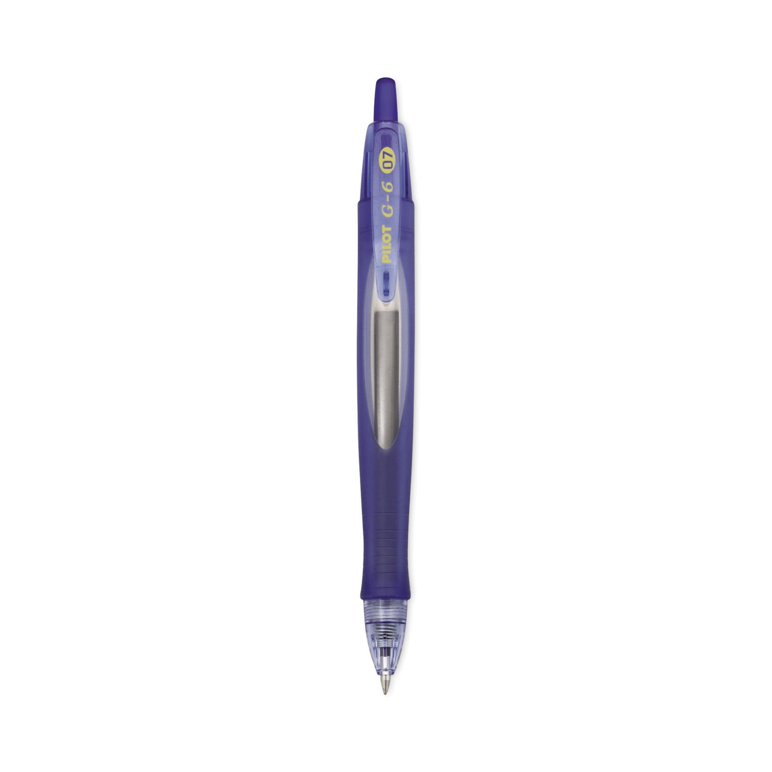 G6 Gel Pen, Retractable, Fine 0.7 mm, Blue Ink, Blue Barrel -