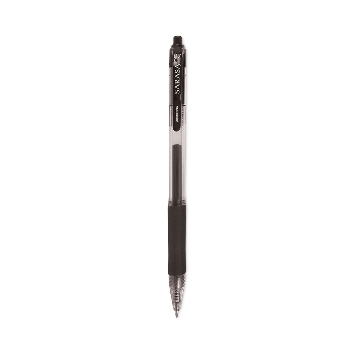 Sarasa Dry Gel X20 Gel Pen Value Pack, Retractable, Medium 0.7 mm, Black Ink, Clear/Black Barrel, 24/Box -