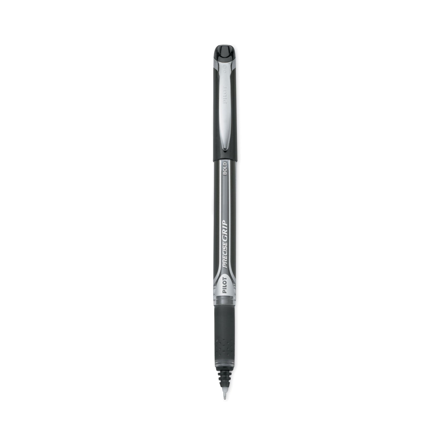 Precise Grip Roller Ball Pen, Stick, Bold 1 mm, Black Ink, Black Barrel -
