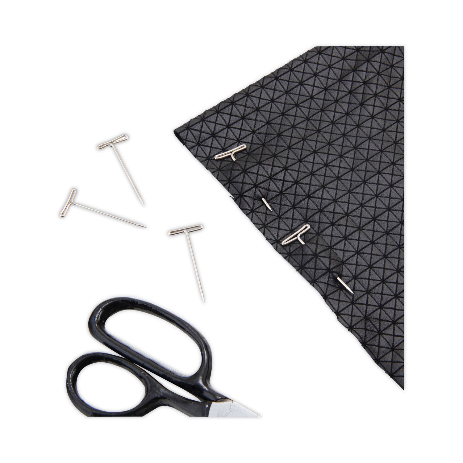 T-Pins, Steel, Silver, 1.5", 100/Box -