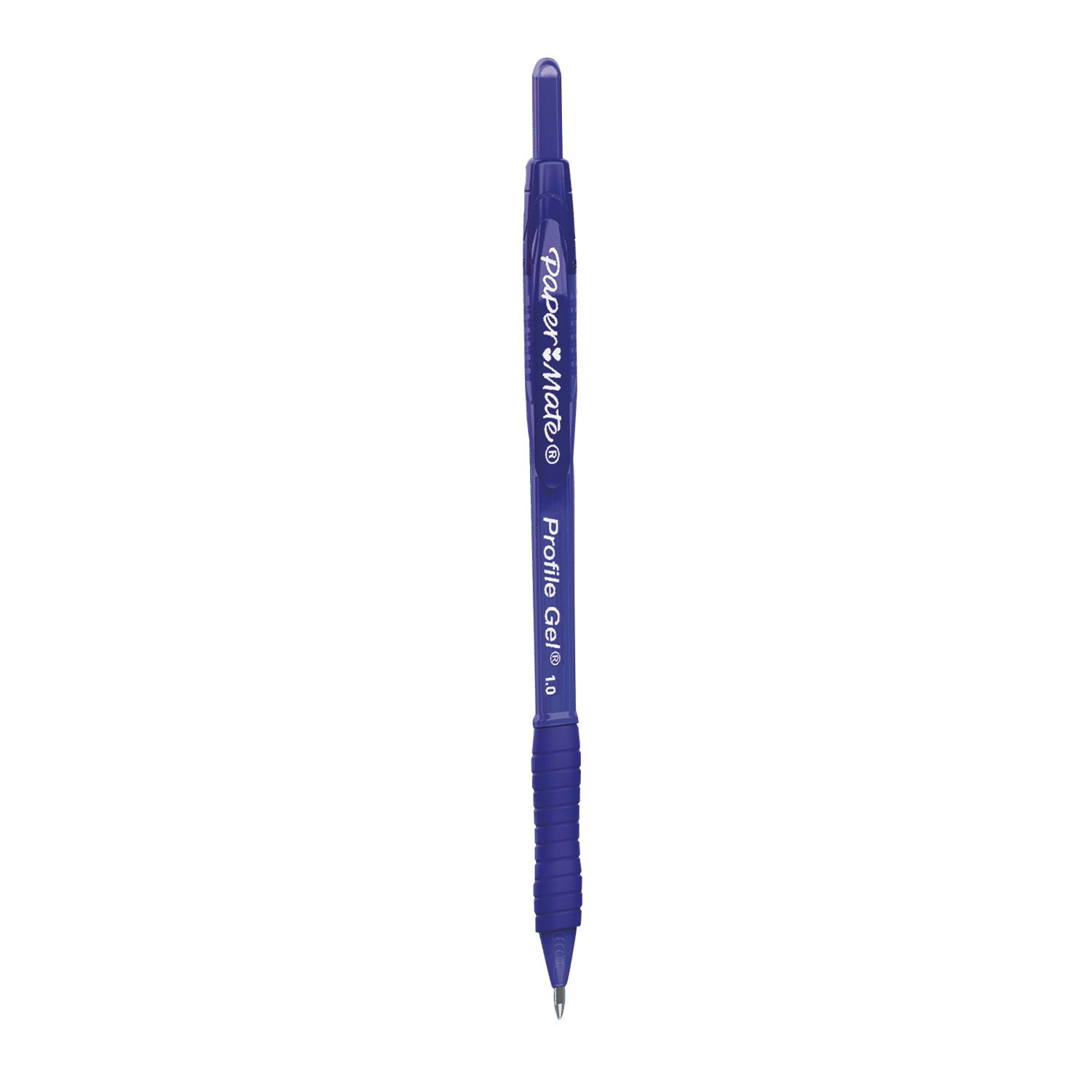 profile-gel-pen-retractable-bold-1-mm-blue-ink-translucent-blue-barrel-dozen_pap2102161 - 1