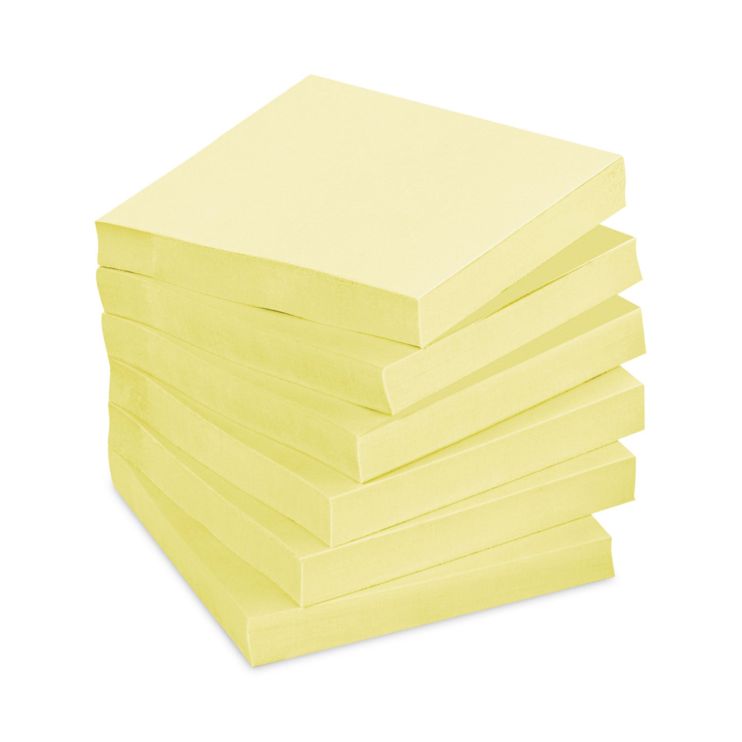 Pads in Canary Yellow, 3" x 3", 90 Sheets/Pad, 12 Pads/Pack -