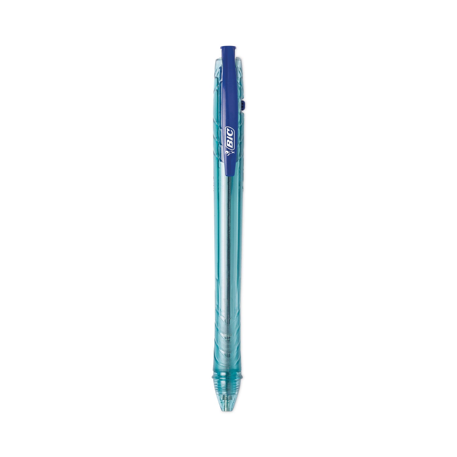 revolution-ocean-bound-ballpoint-pen-retractable-medium-1-mm-blue-ink-translucent-blue-barrel-dozen_bicbprr11be - 1