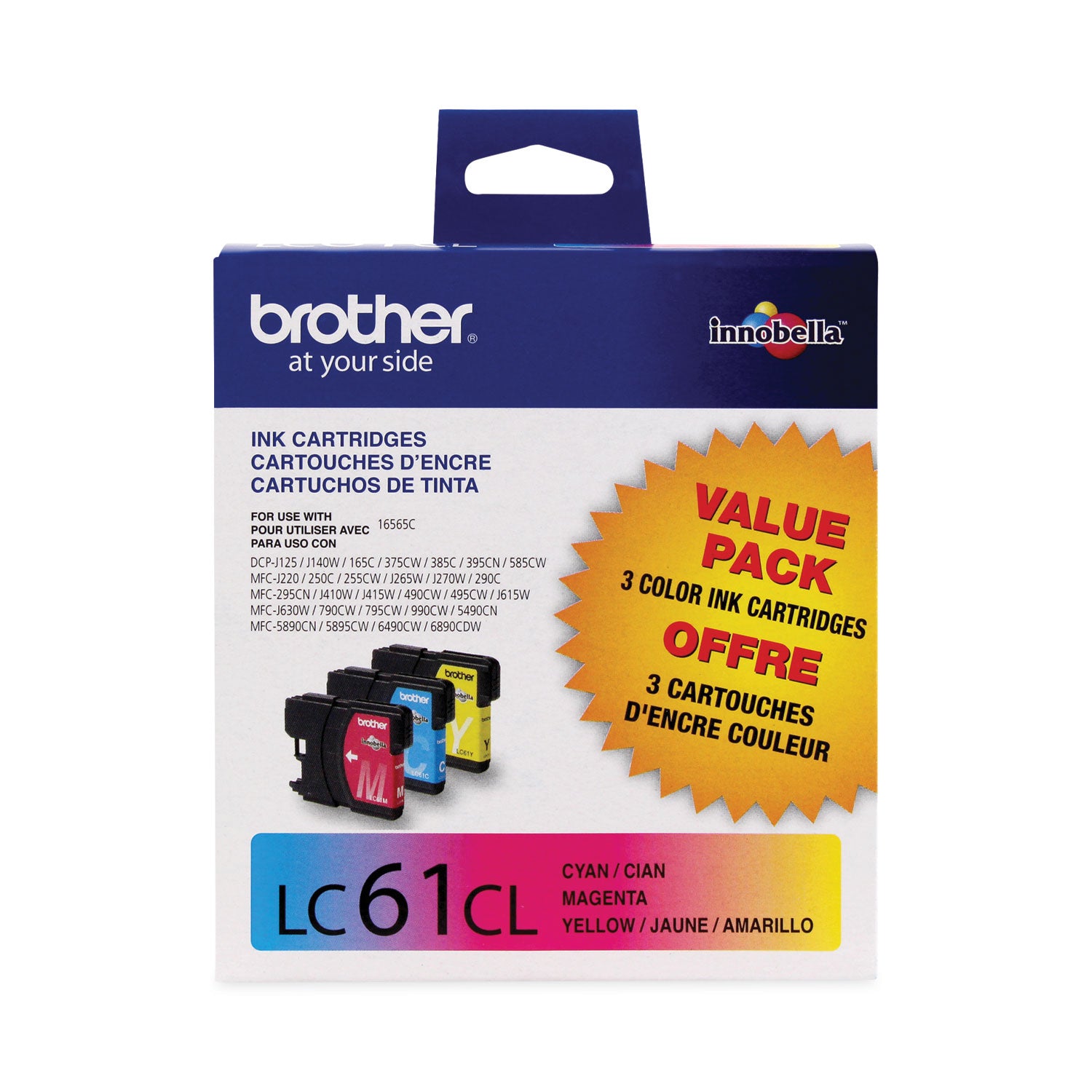 lc613pks-innobella-ink-325-page-yield-cyan-magenta-yellow_brtlc613pks - 1