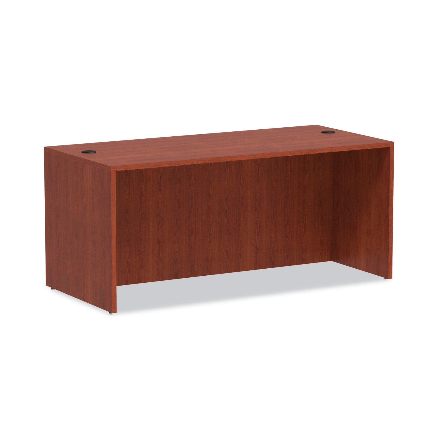 Alera Valencia Series Straight Front Desk Shell, 65" x 29.5" x 29.63", Medium Cherry -