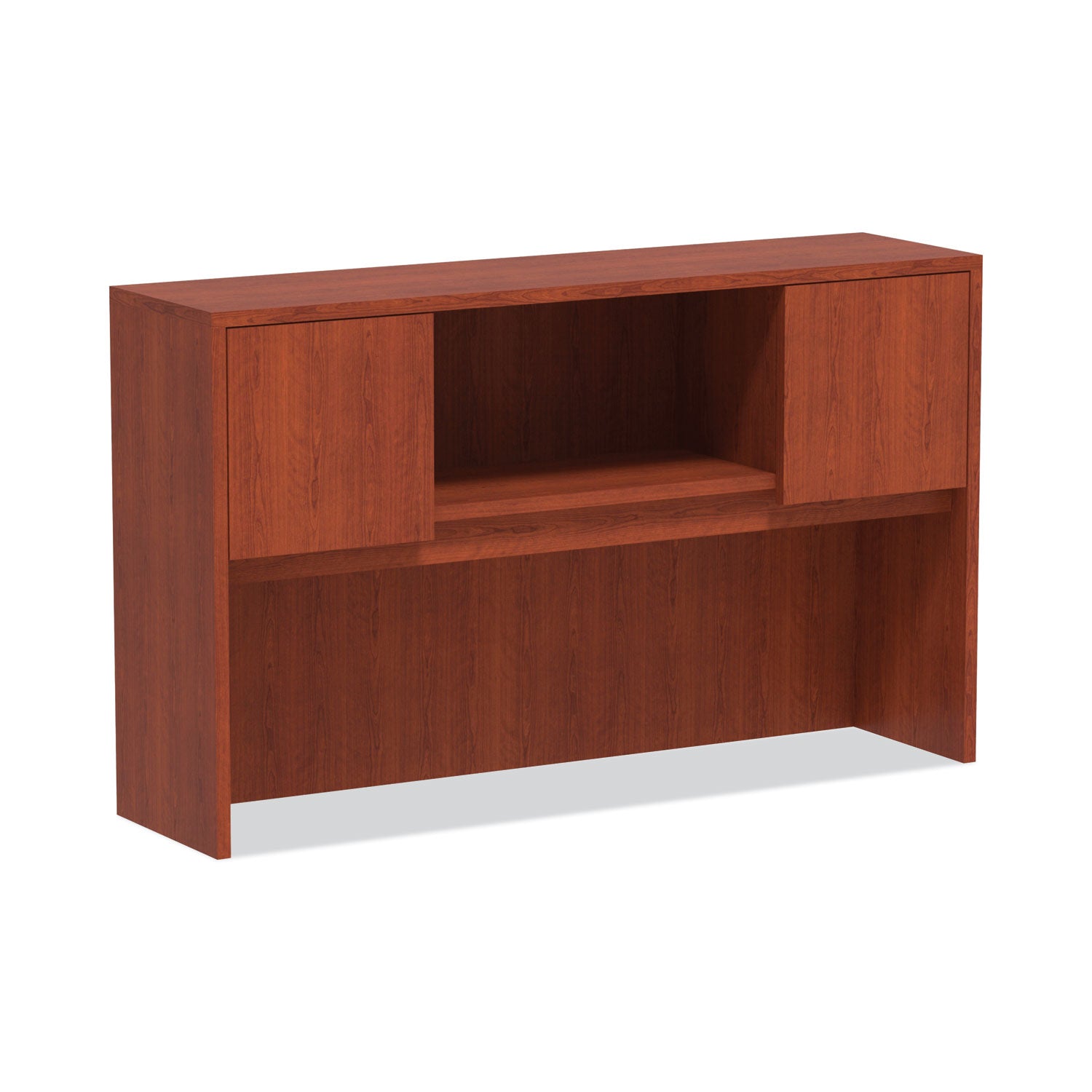 alera-valencia-series-hutch-with-doors-4-compartments-5888w-x-15d-x-3538h-medium-cherry_aleva286015mc - 1