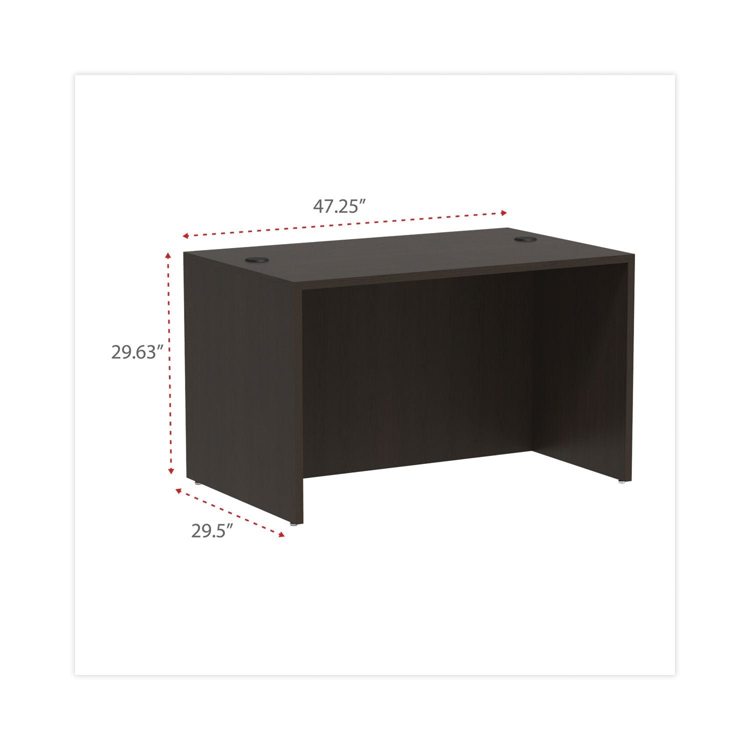 alera-valencia-series-straight-front-desk-shell-4725-x-295-x-2963-espresso_aleva214830es - 2