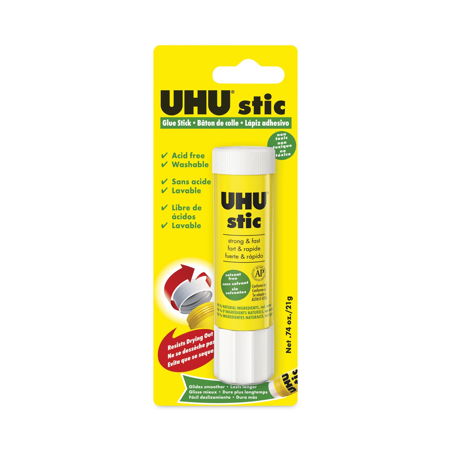 stic-permanent-glue-stick-074-oz-dries-clear_std99649 - 2