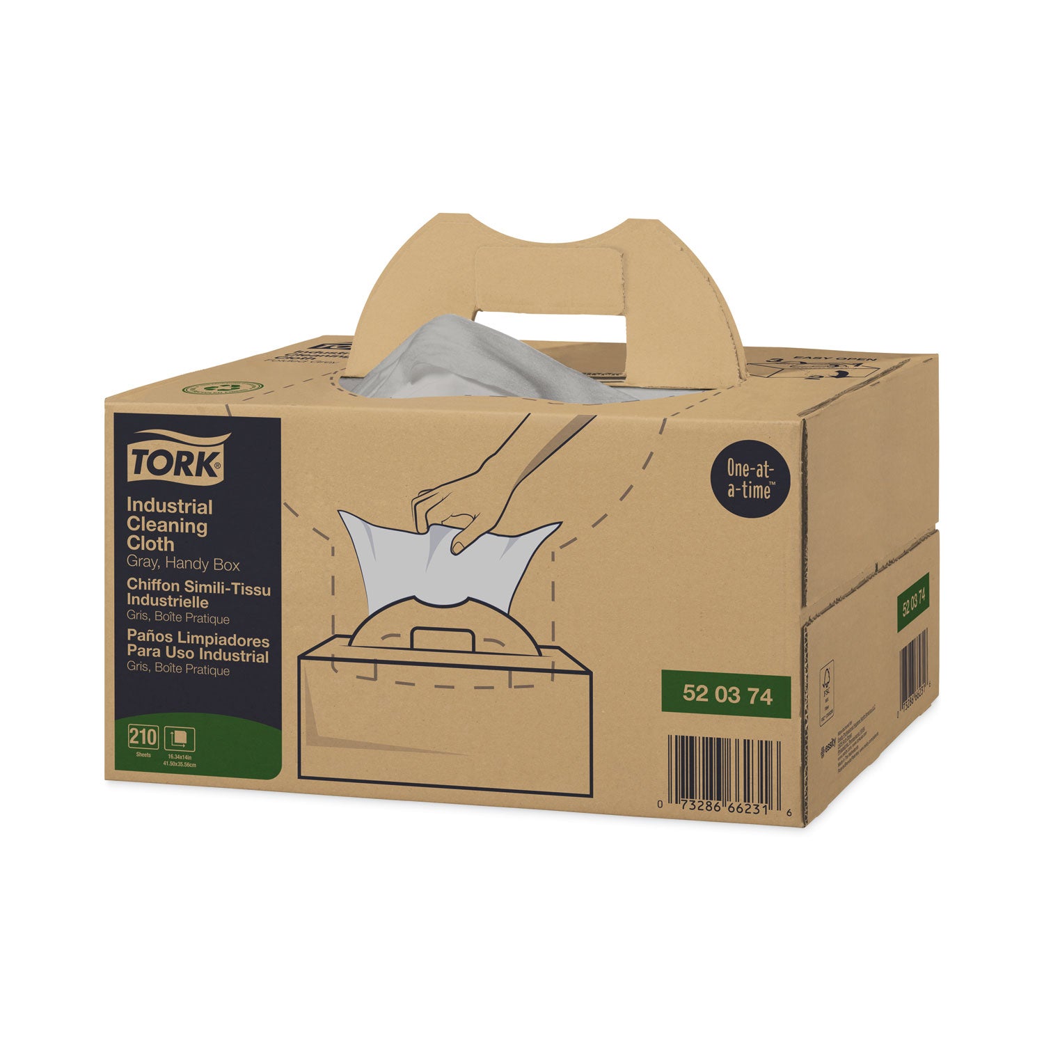 industrial-cleaning-cloths-1-ply-1634-x-14-gray-210-wipes-box_trk520374 - 1