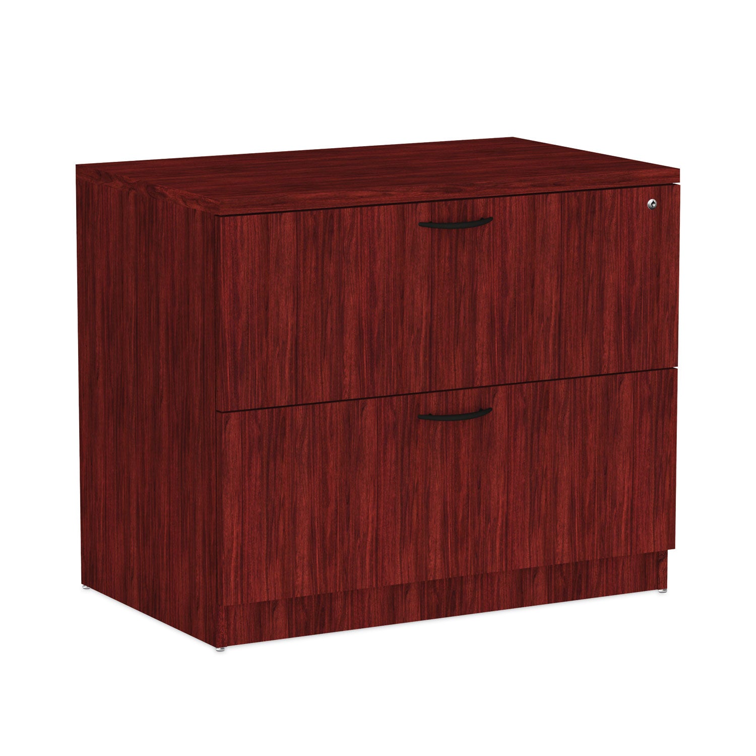 Alera Valencia Series Lateral File, 2 Legal/Letter-Size File Drawers, Mahogany, 34" x 22.75" x 29.5 -
