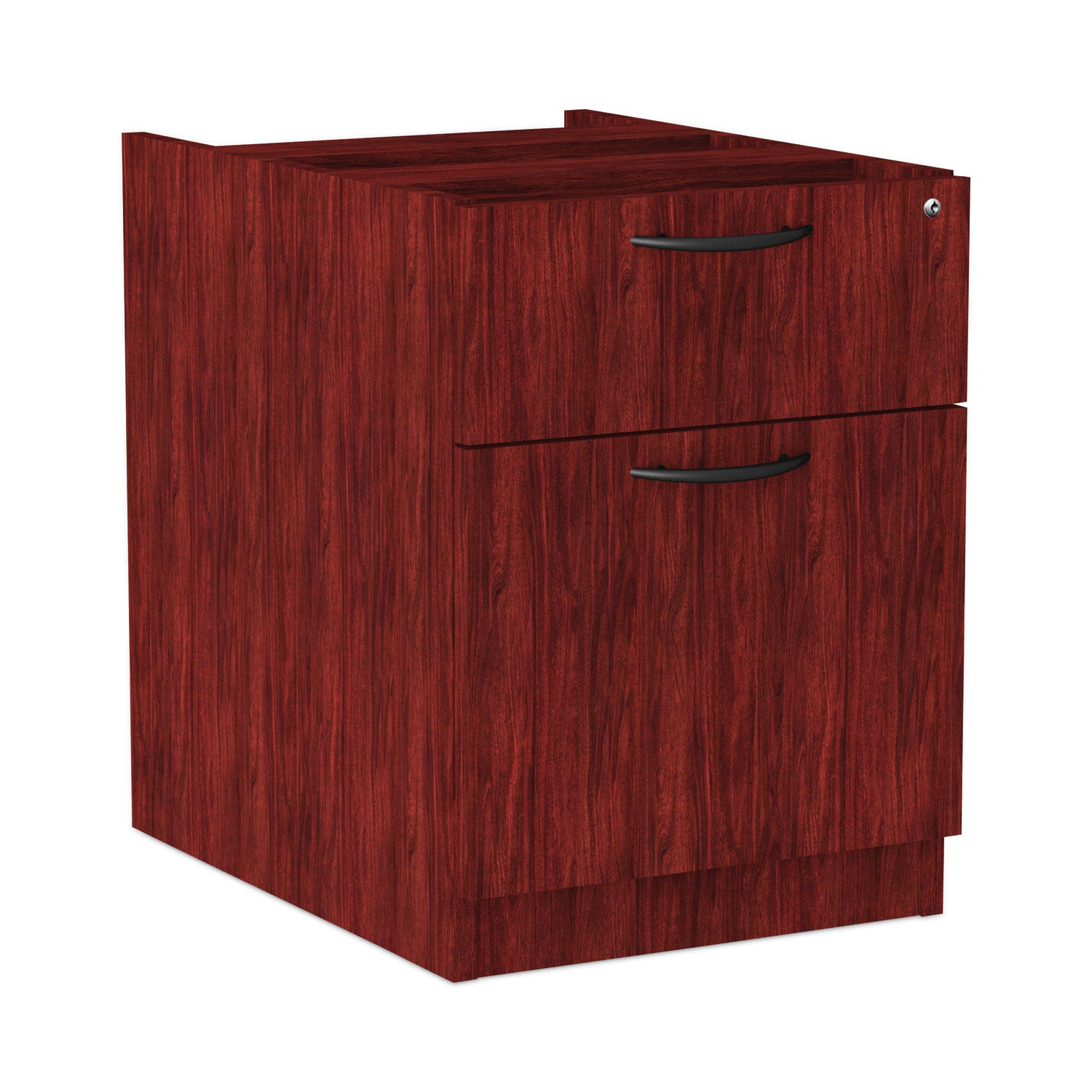 Alera Valencia Series Hanging Pedestal File, Left/Right, 2-Drawers: Box/File, Legal/Letter, Mahogany, 15.63" x 20.5" x 19.25 - 2