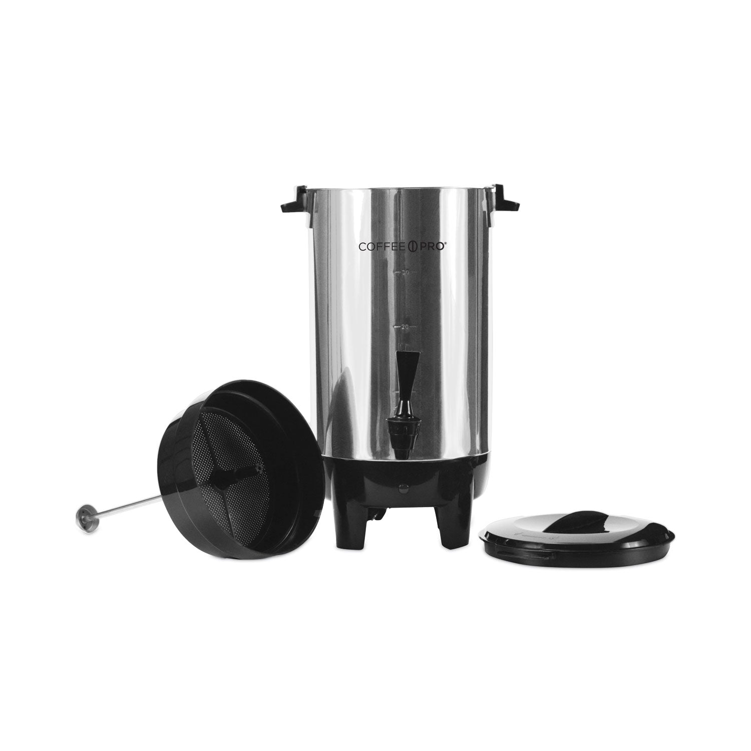 30-Cup Percolating Urn, Stainless Steel -