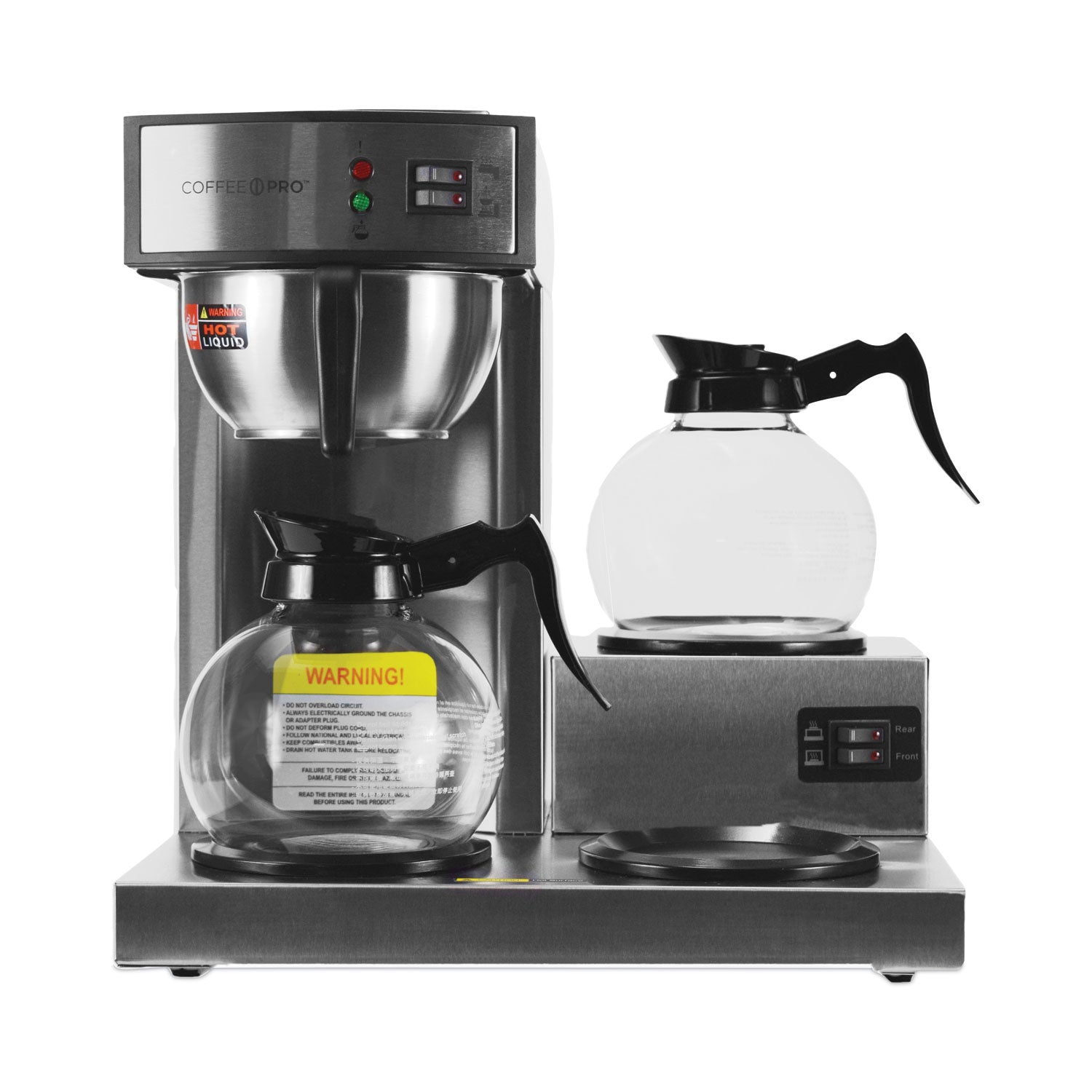 three-burner-low-profile-institutional-coffee-maker-36-cup-stainless-steel_ogfcprlg - 1