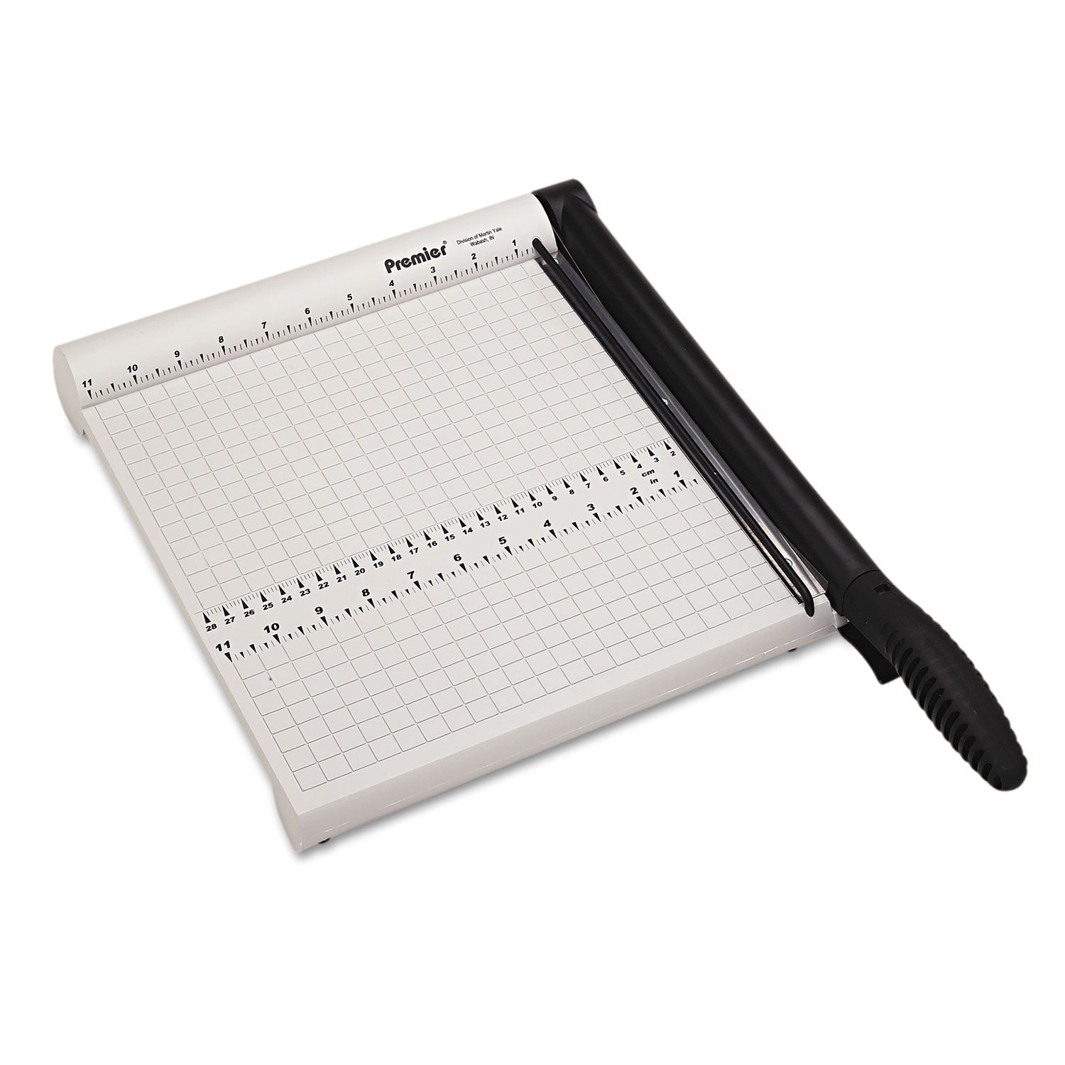 PolyBoard Paper Trimmer, 10 Sheets, 12" Cut Length, Plastic Base, 11.38 x 14.13 -