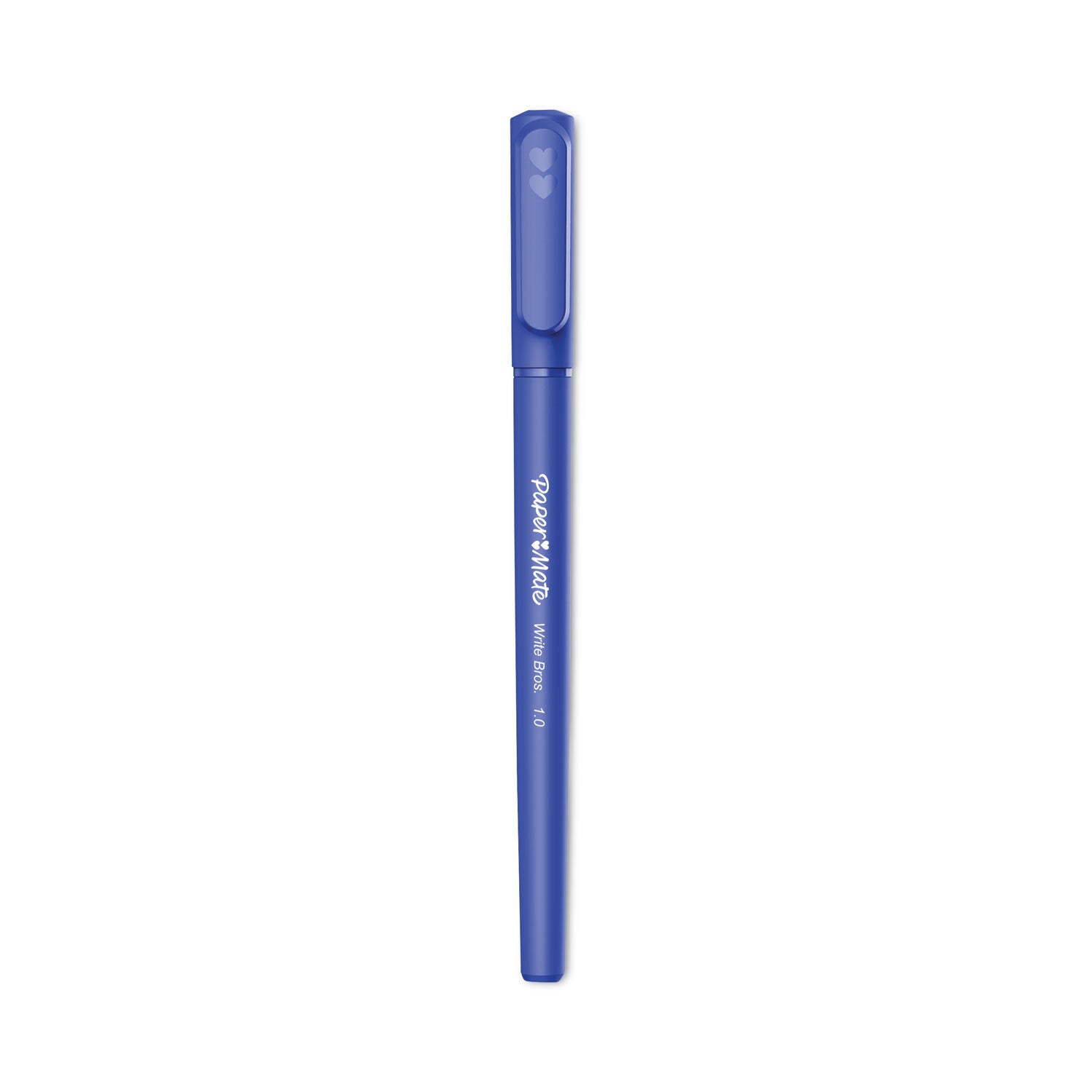 write-bros-ballpoint-pen-stick-medium-1-mm-blue-ink-blue-barrel-dozen_pap3311131c - 1