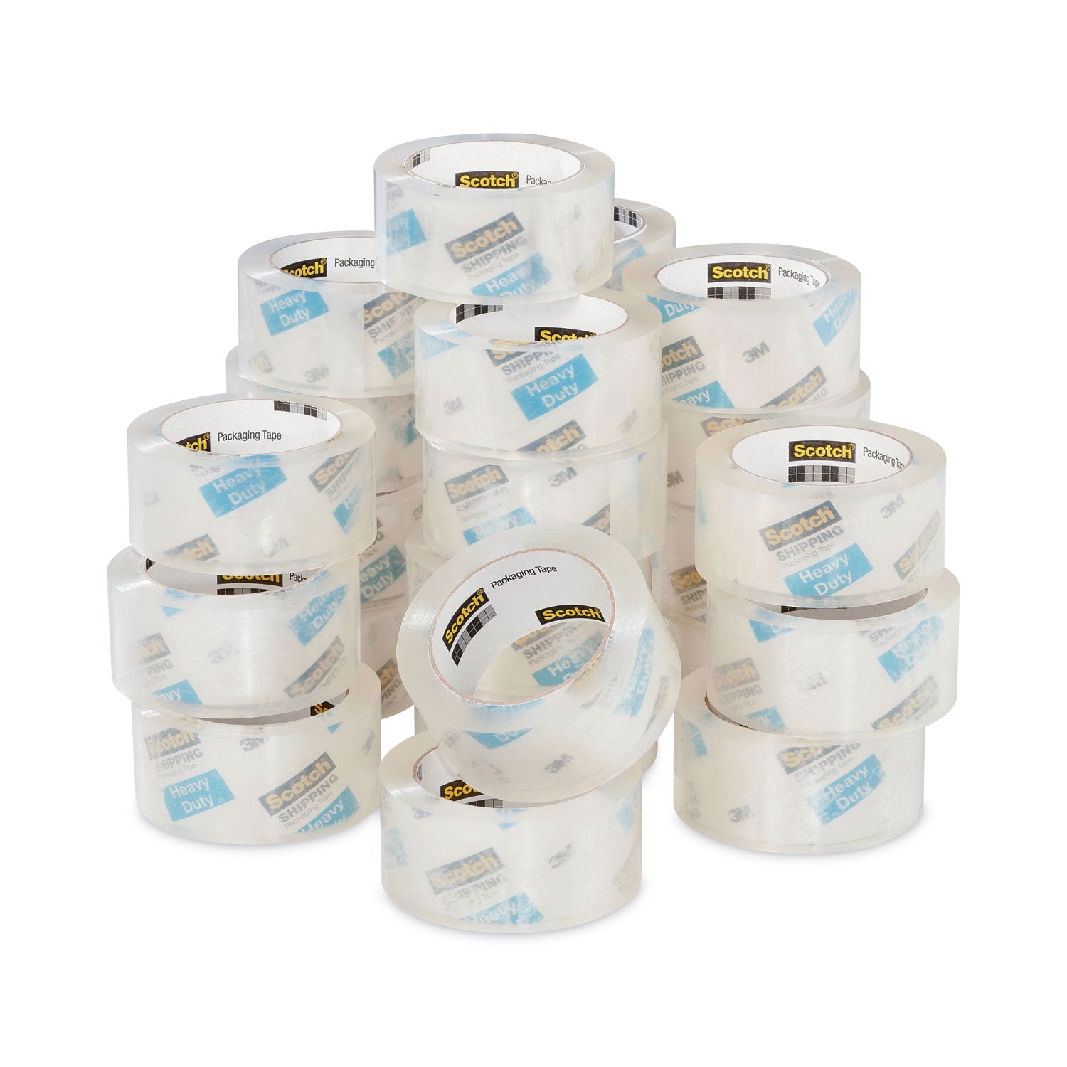 3850 Heavy-Duty Packaging Tape, 3" Core, 1.88" x 54.6 yds, Clear, 36/Carton -