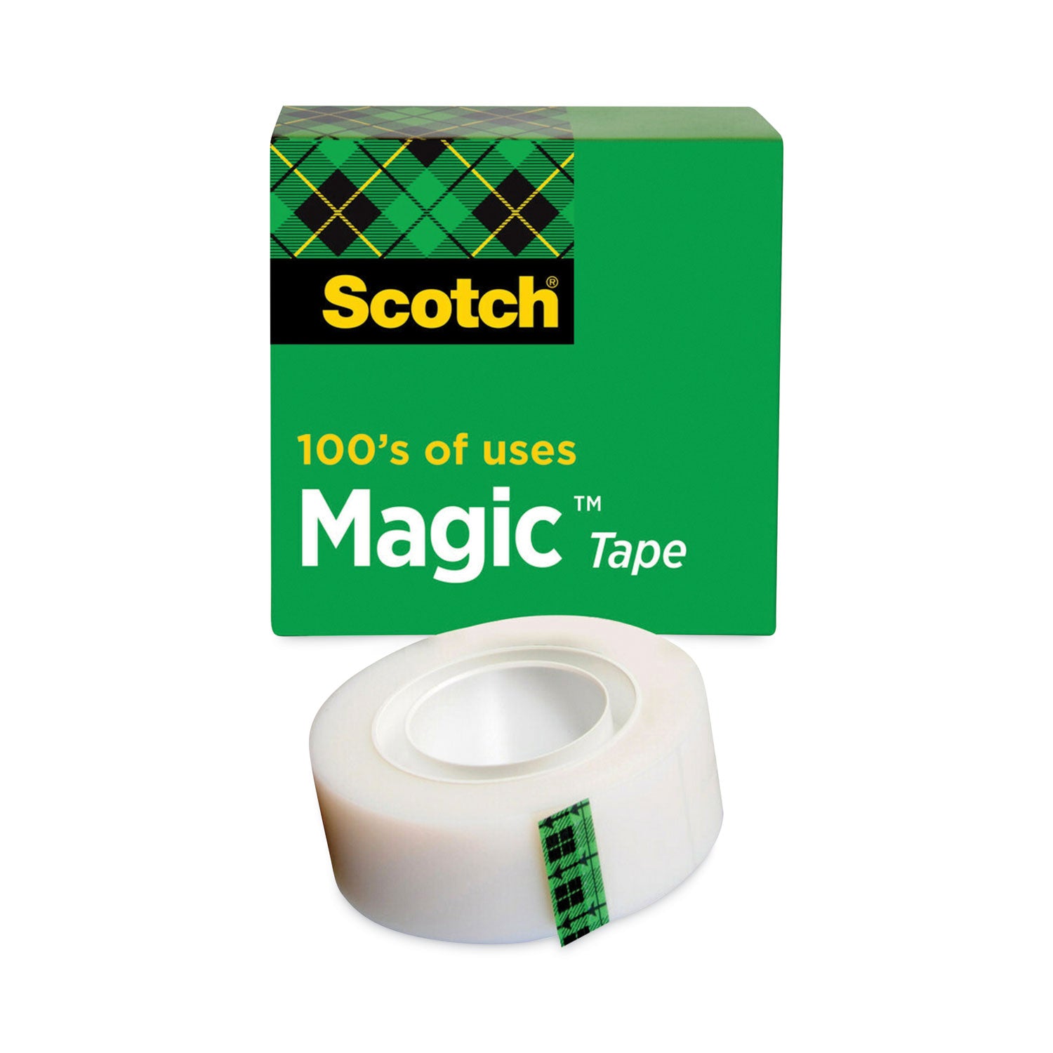 Magic Tape Refill, 1" Core, 0.75" x 36 yds, Clear -