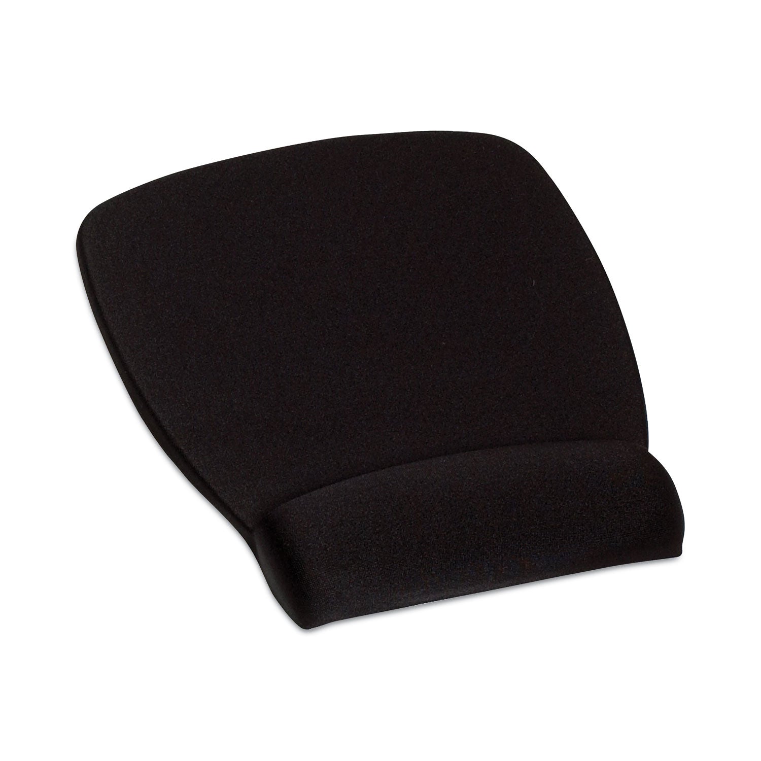 Antimicrobial Foam Mouse Pad with Wrist Rest, 8.62 x 6.75, Black -