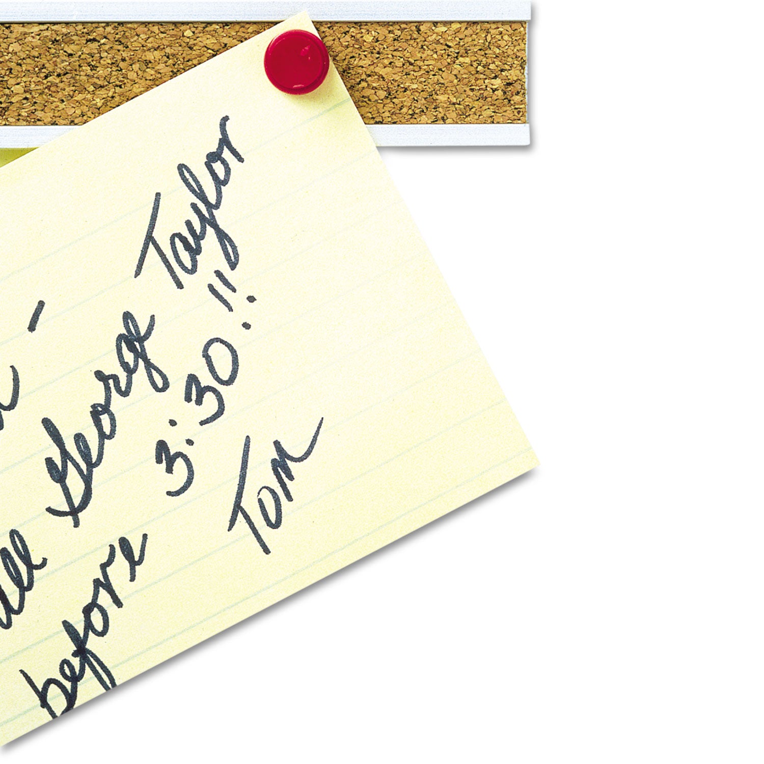 Bulletin Bar I, 36 x 1, Brown Surface, Silver Aluminum Frame -