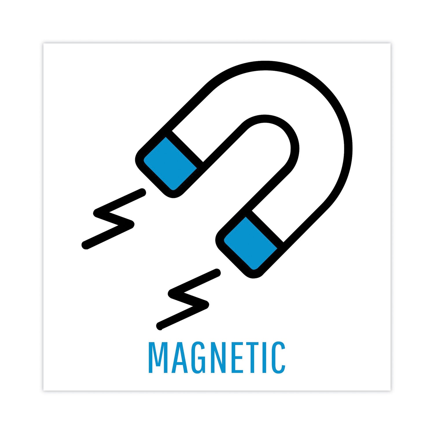 Magnetic Dry Erase Board, 11 x 14, White Surface, White Plastic Frame -