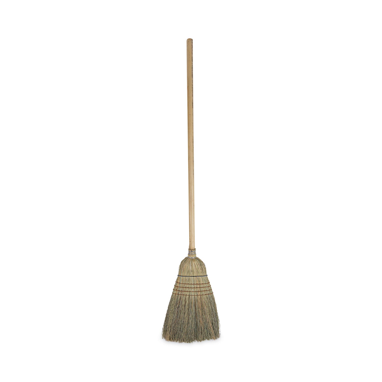 Warehouse Broom, Corn Fiber Bristles, 56" Overall Length, Natural, 12/Carton -