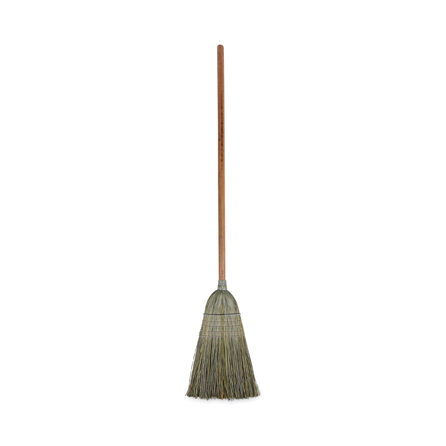 Warehouse Broom, Yucca/Corn Fiber Bristles, 56" Overall Length, Natural -