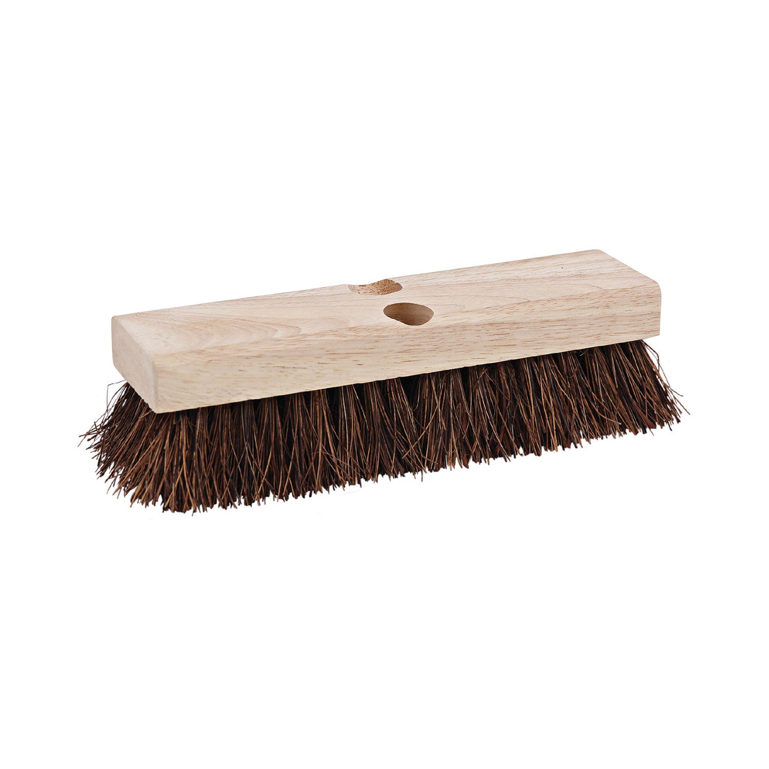 Deck Brush Head, 2" Brown Palmyra Bristles, 10" Brush -
