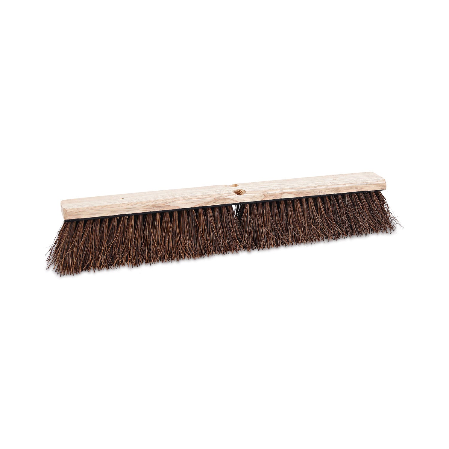 Floor Brush Head, 3.25" Natural Palmyra Fiber Bristles, 24" Brush -