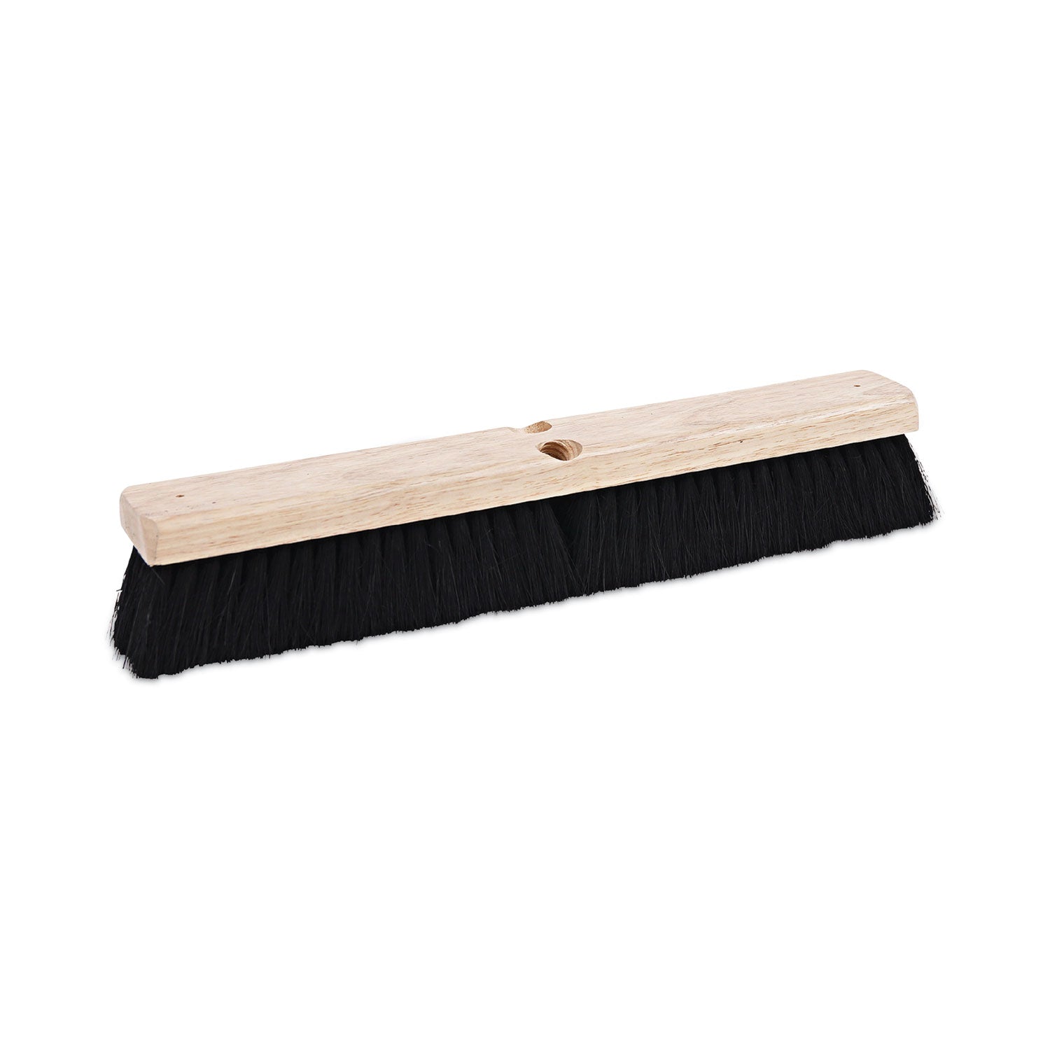 Floor Brush Head, 2.5" Black Tampico Fiber Bristles, 18" Brush -