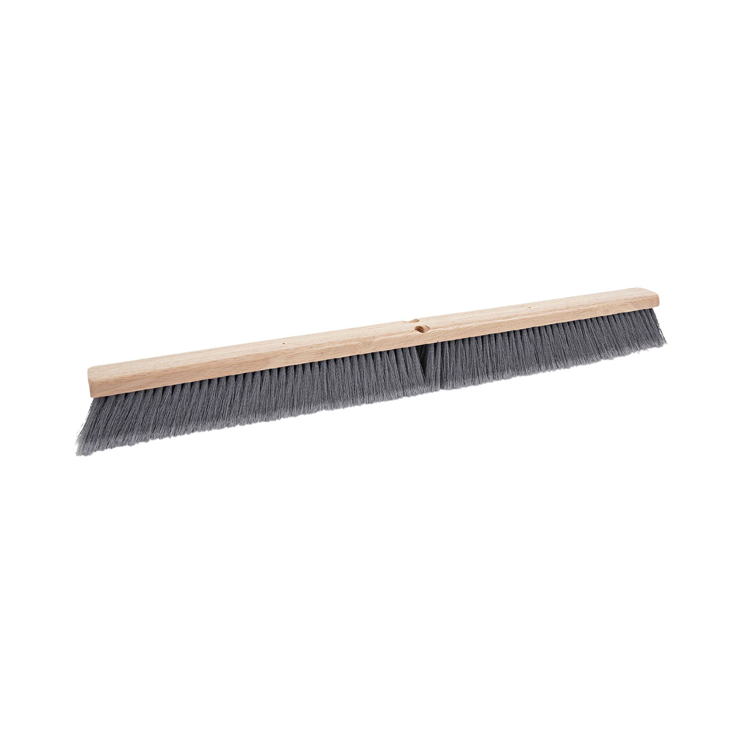 Floor Brush Head, 3" Gray Flagged Polypropylene Bristles, 36" Brush -
