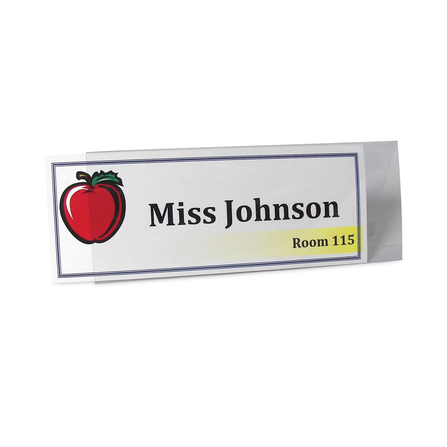 Tent Card Holders, 4.25 x 11.7, Rigid Heavyweight Clear Plastic, 25/Box -
