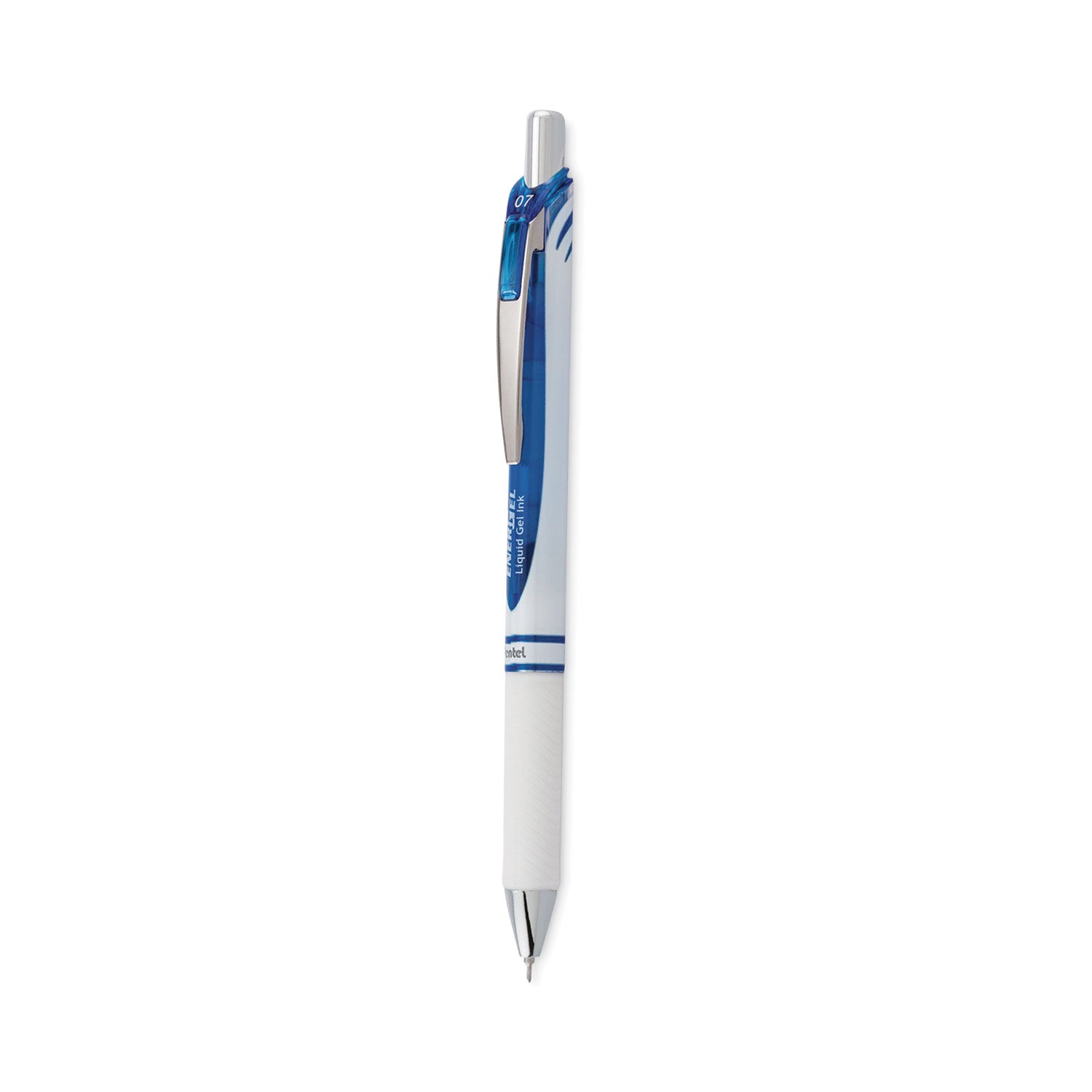 energel-pearl-gel-pen-retractable-medium-07-mm-blue-ink-white-blue-barrel-dozen_penbln77pwc - 1