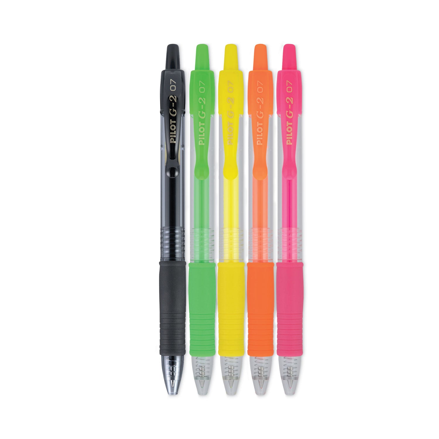 g2-neon-gel-pen-retractable-fine-07-mm-assorted-neon-ink-and-barrel-colors-5-pack_pil14174 - 2
