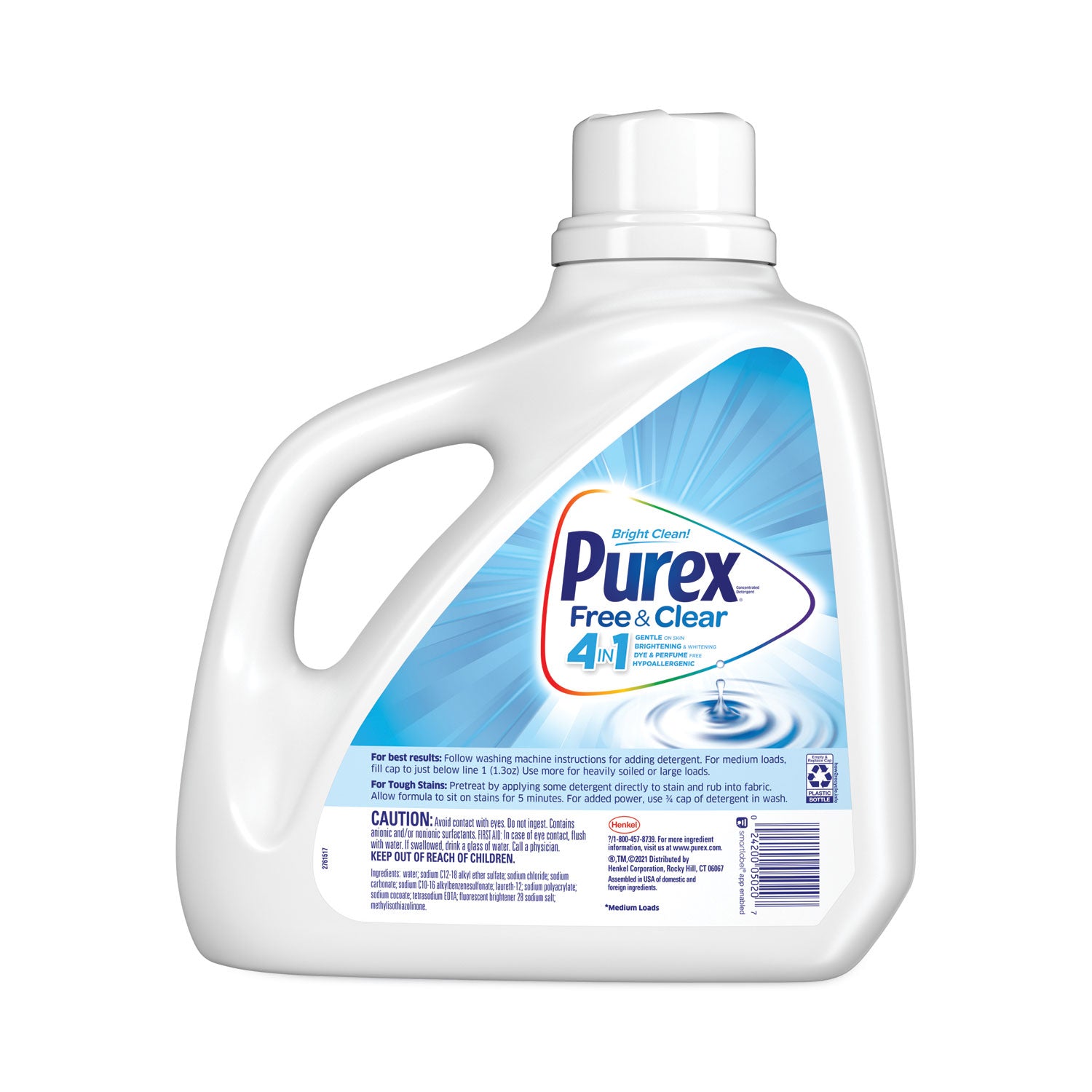 free-and-clear-liquid-laundry-detergent-unscented-150-oz-bottle-4-carton_dia05020 - 2
