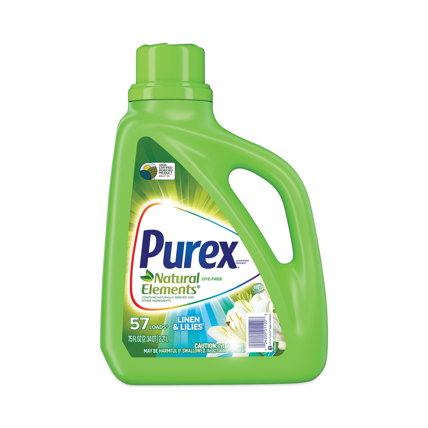 ultra-natural-elements-he-liquid-detergent-linen-and-lilies-75-oz-bottle-6-carton_dia01120ct - 1