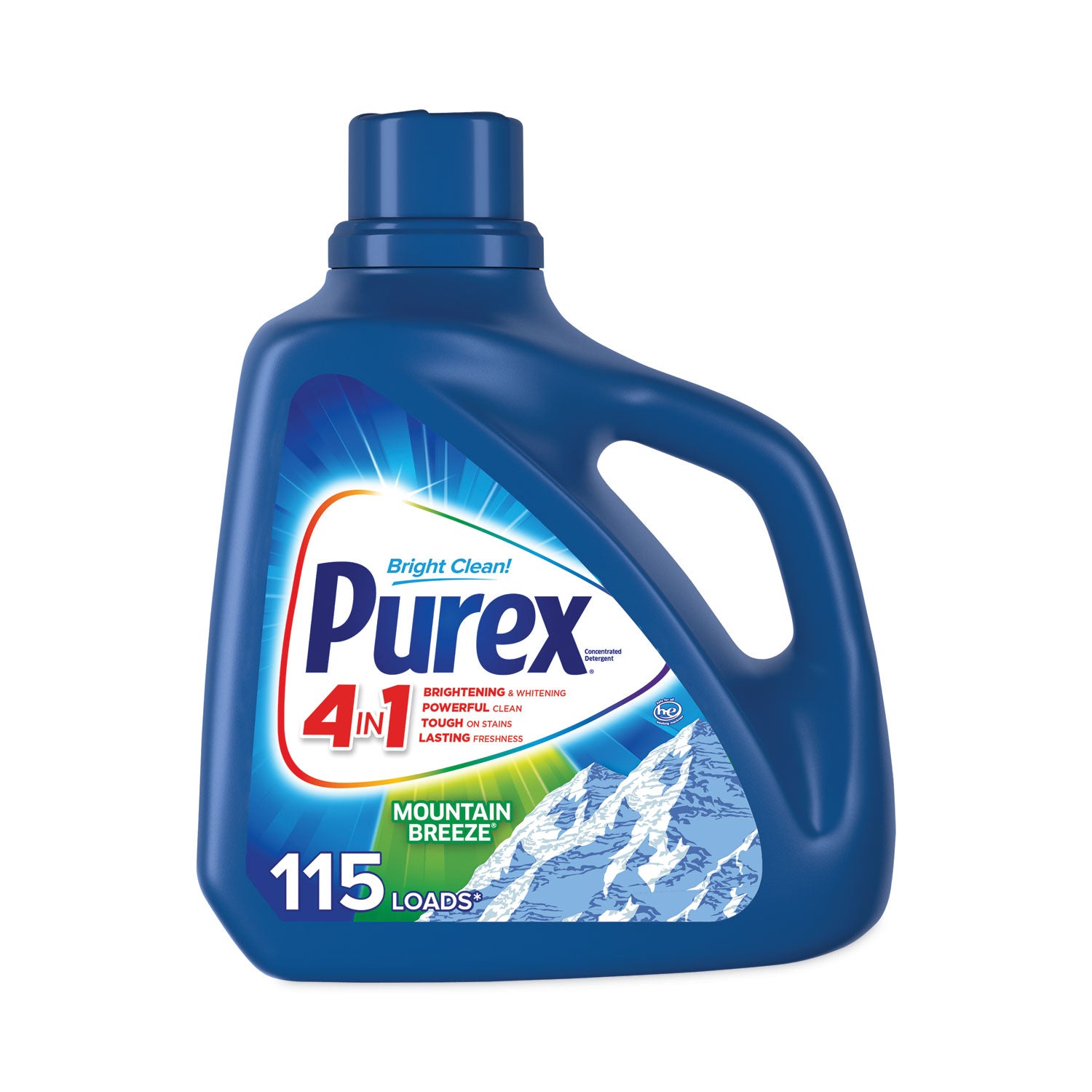 Liquid Laundry Detergent, Mountain Breeze, 150 oz, Bottle -