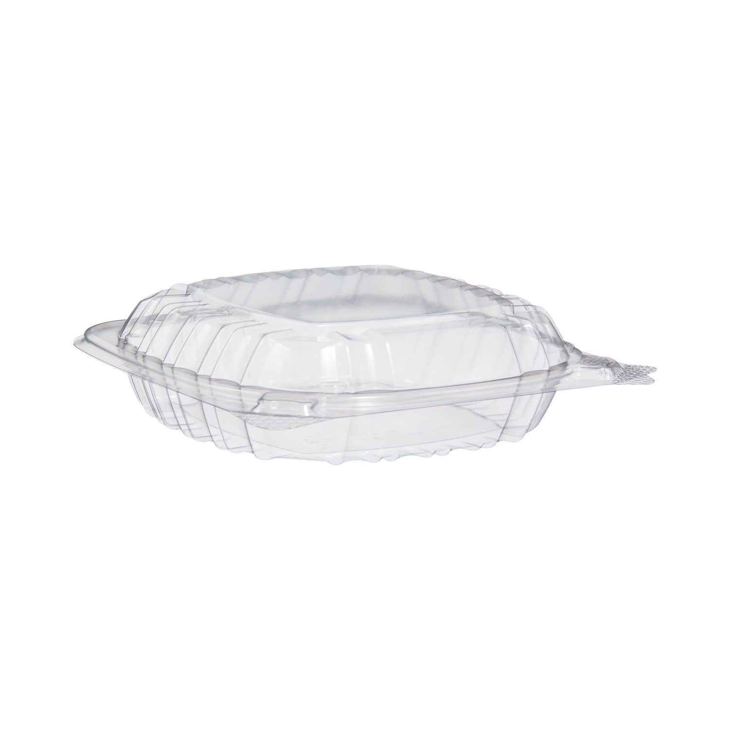 ClearSeal Hinged-Lid Plastic Containers, Sandwich Container, 13.8 oz, 5.4 x 5.3 x 2.6, Clear, Plastic, 500/Carton -