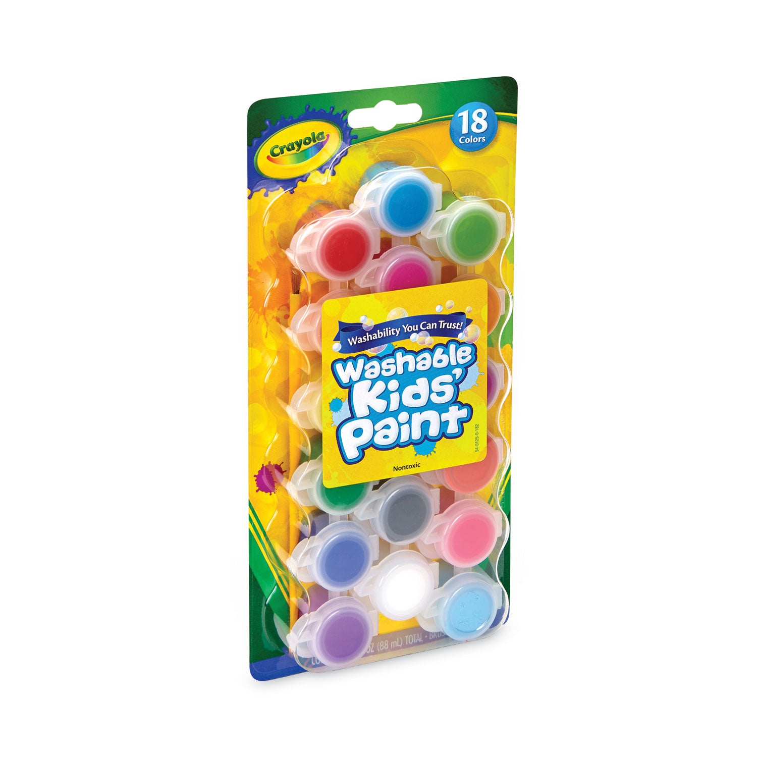washable-paint-18-assorted-colors-interconnected-3-oz-cups_cyo540125 - 1