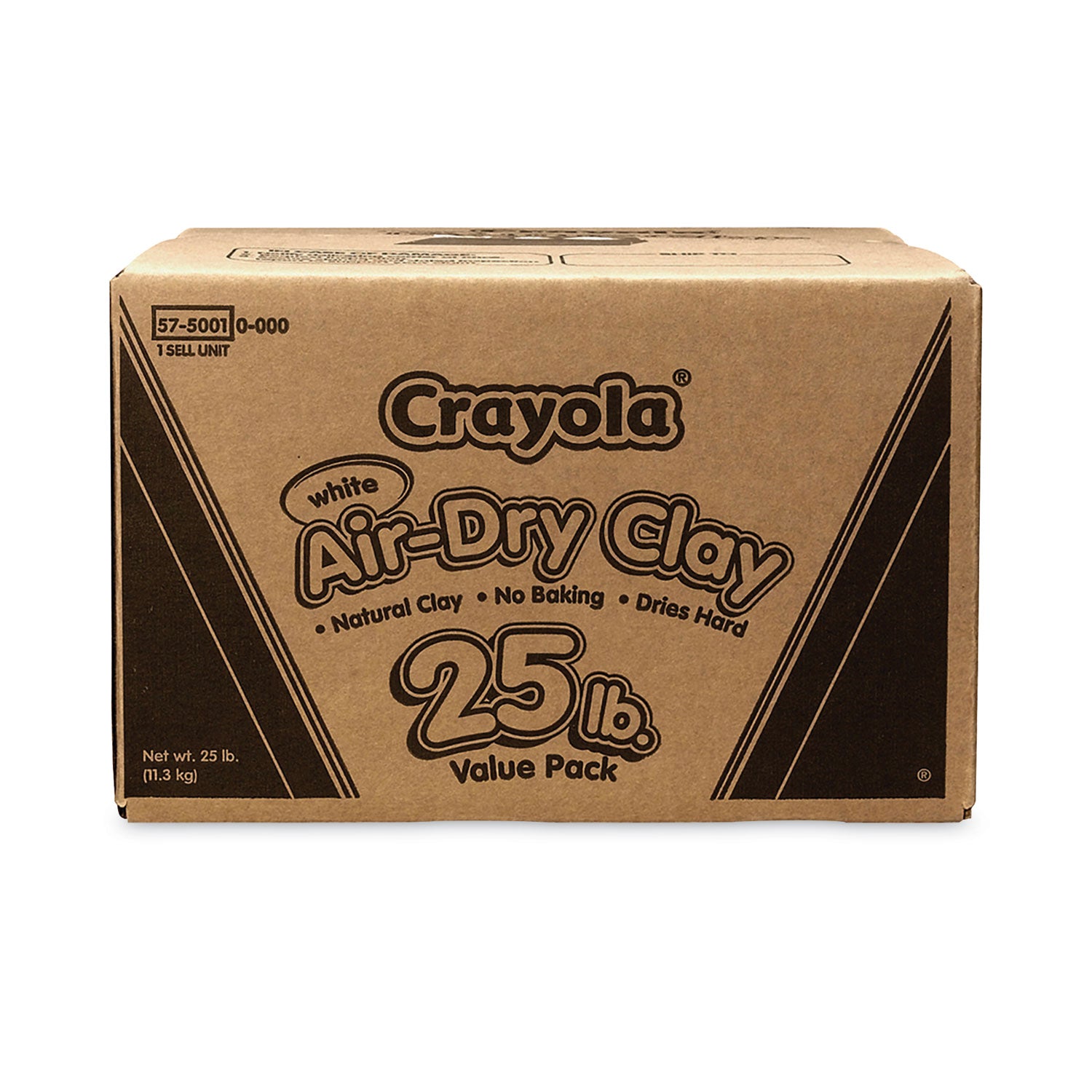 Air-Dry Clay, White, 25 lbs -