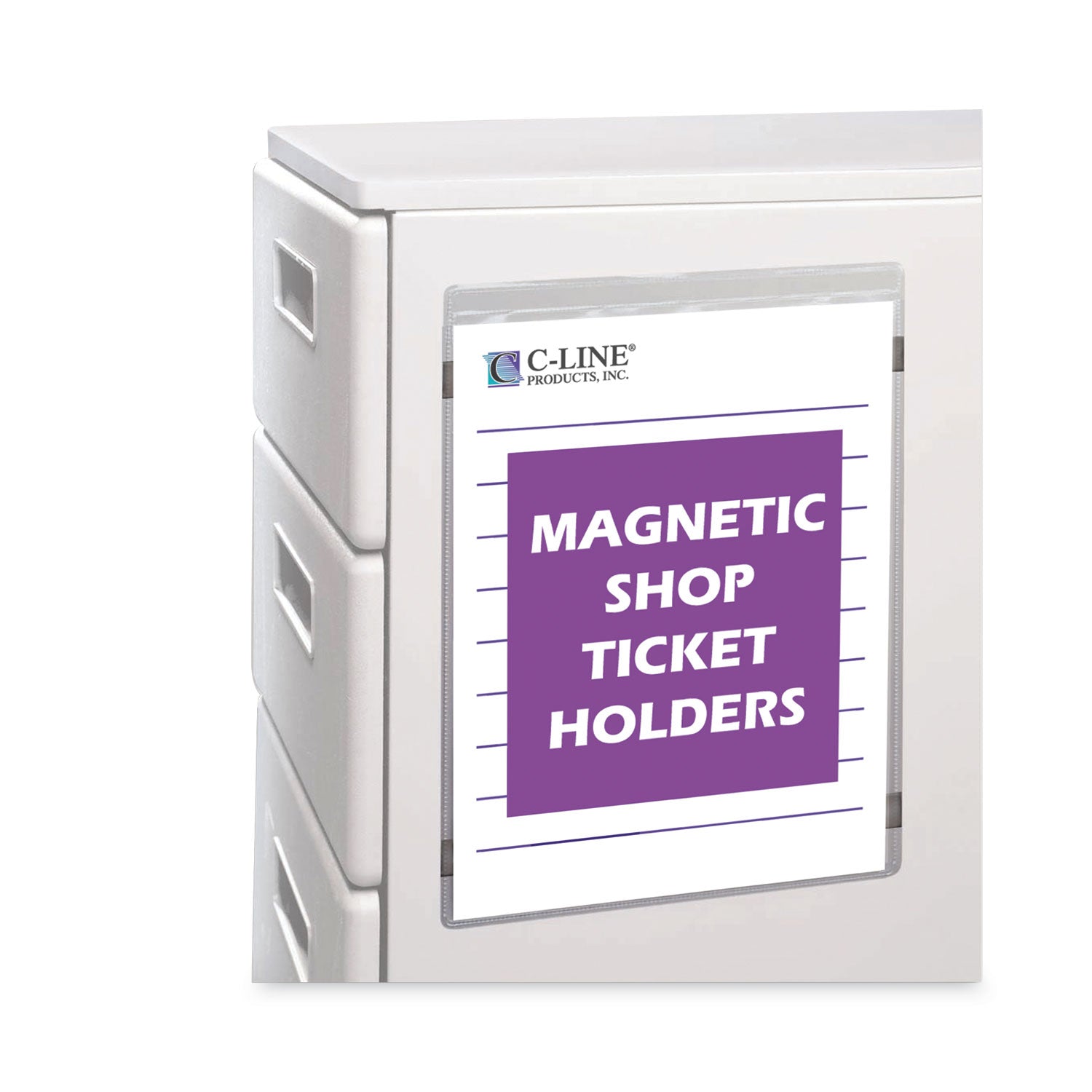 Magnetic Shop Ticket Holders, Super Heavyweight, 15 Sheets, 8.5 x 11, 15/Box -