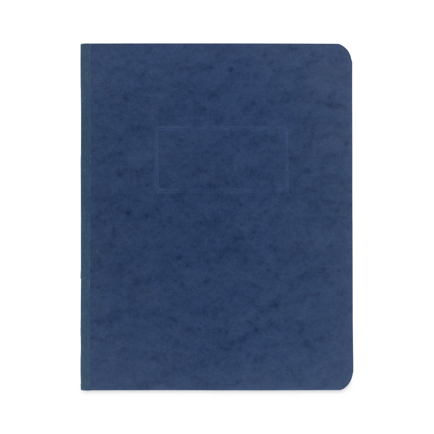 Pressboard Report Cover with Tyvek Reinforced Hinge, Two-Piece Prong Fastener, 3" Capacity, 8.5 x 11, Dark Blue/Dark Blue -