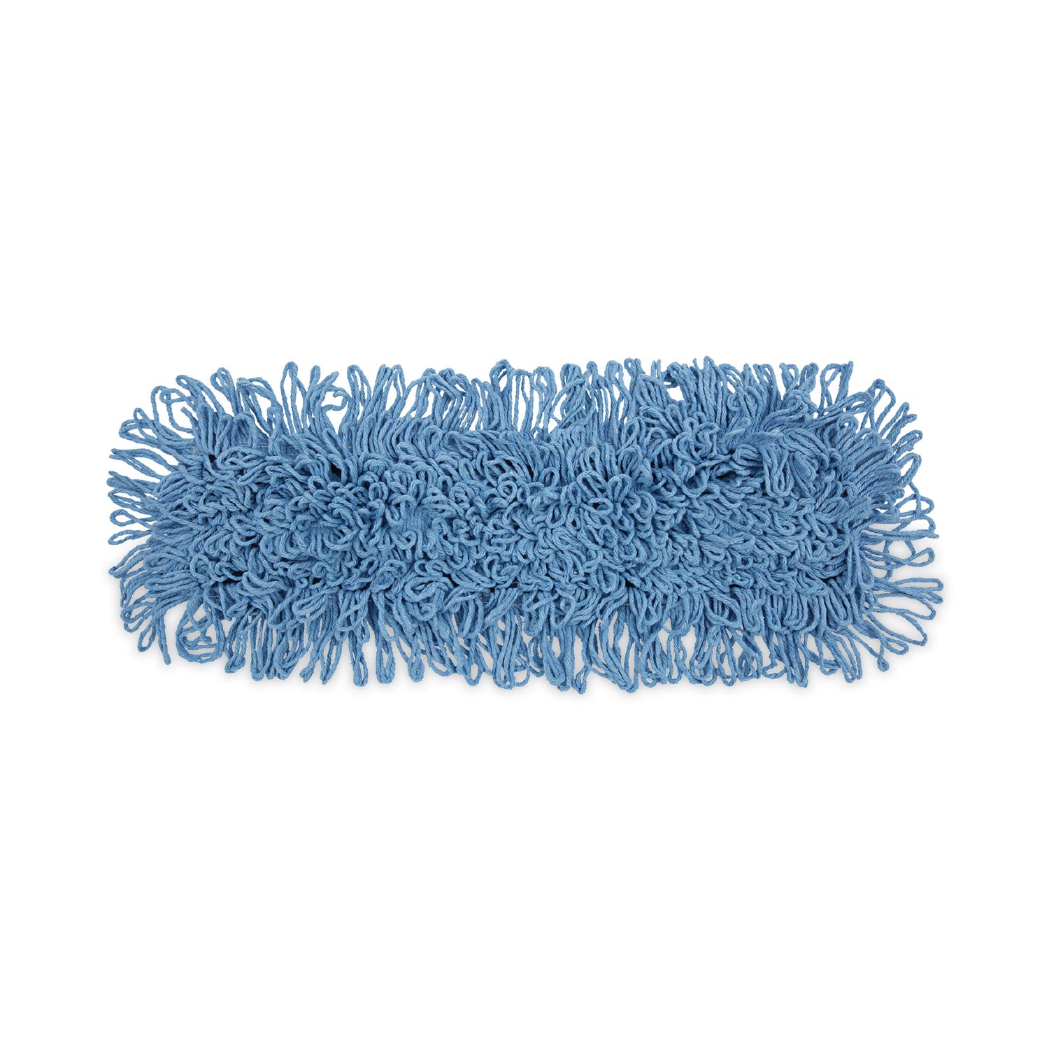 Mop Head, Dust, Looped-End, Cotton/Synthetic Fibers, 24 x 5, Blue -
