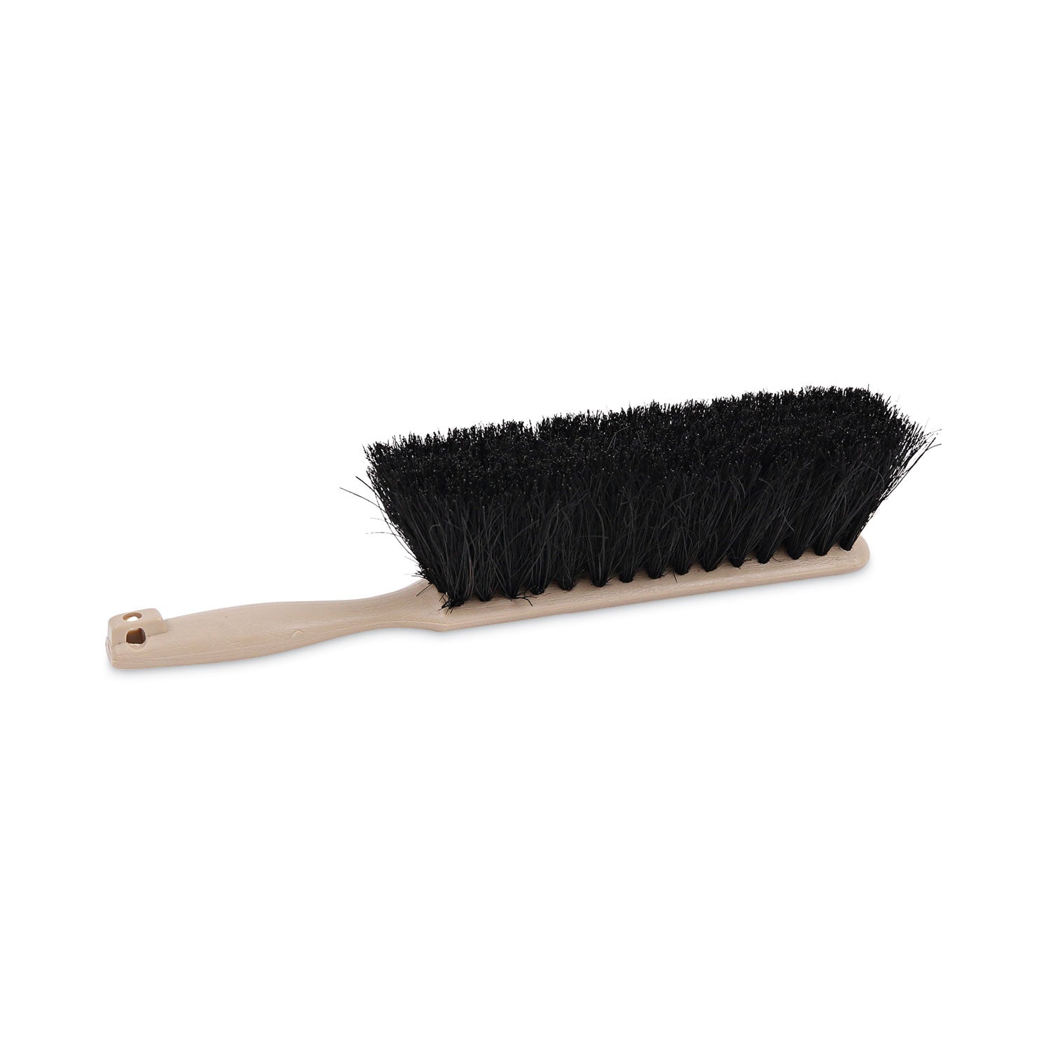 Counter Brush, Black Tampico Bristles, 4.5" Brush, 3.5" Tan Plastic Handle -